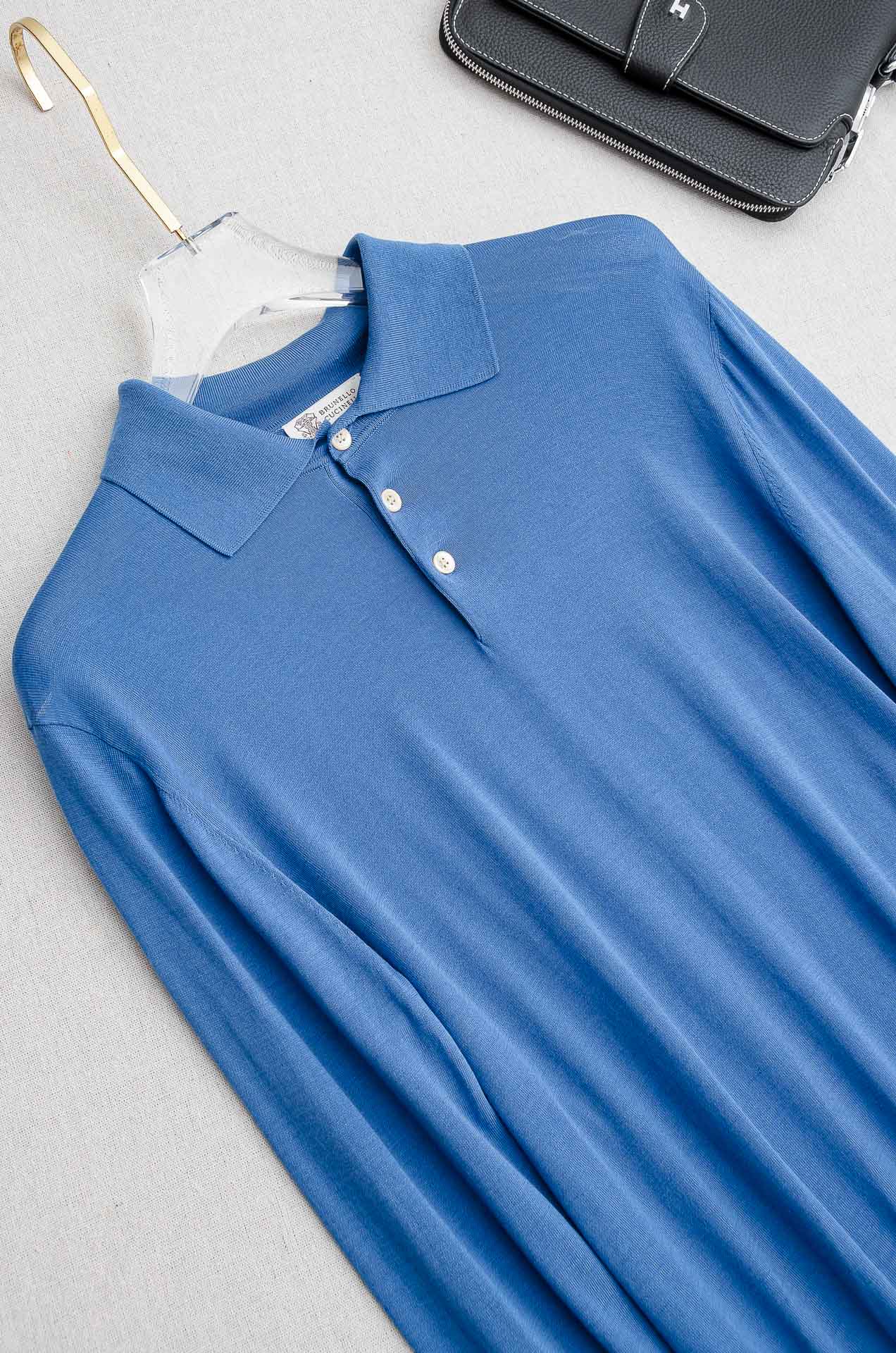 高版本BC 2025FW最新桑蚕丝+天丝混纺面料！上身透气舒适亲肤男士圆领长袖针织T恤衫男人的衣橱必备单