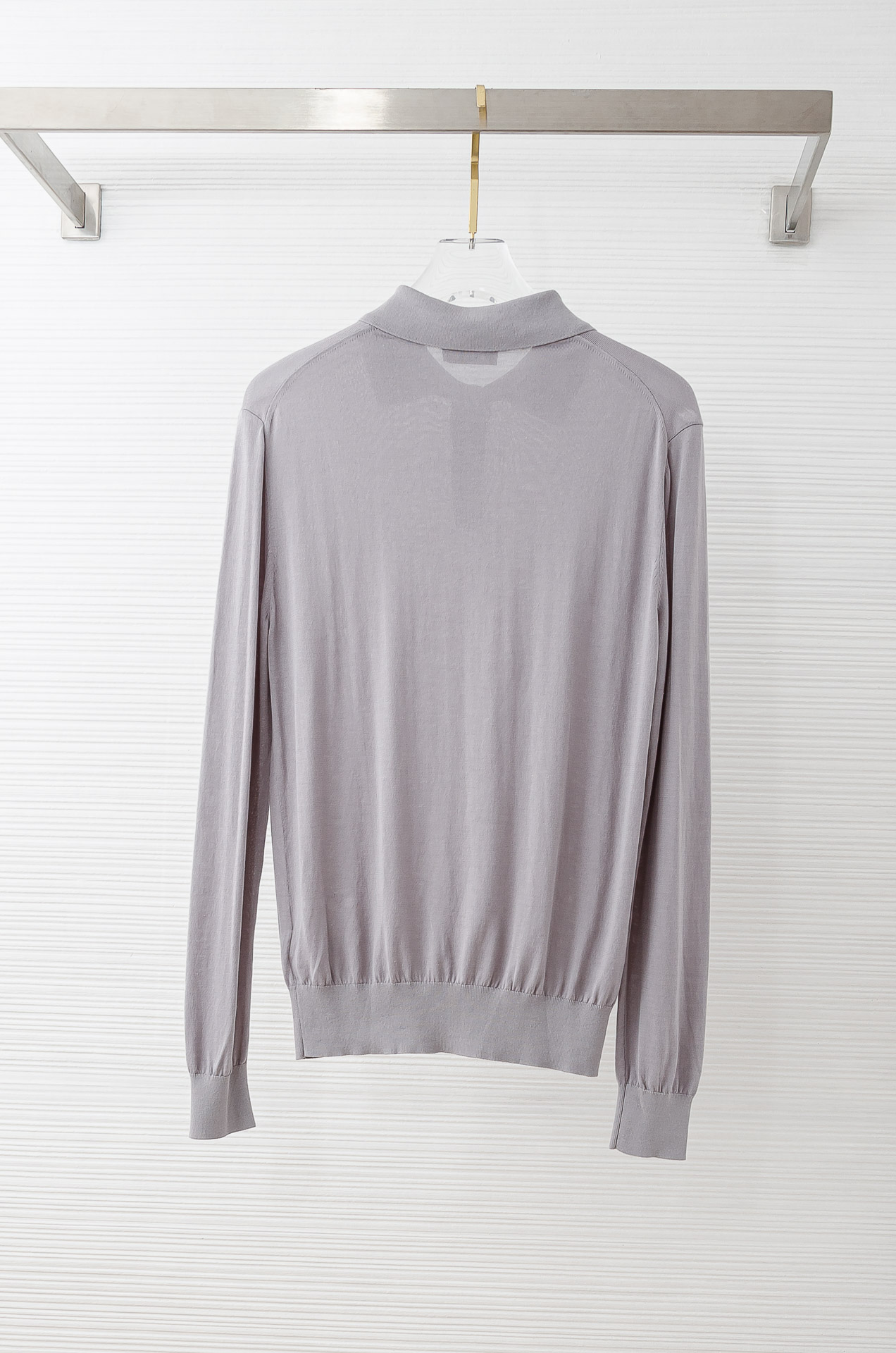 高版本BC 2025FW最新桑蚕丝+天丝混纺面料！上身透气舒适亲肤男士圆领长袖针织T恤衫男人的衣橱必备单