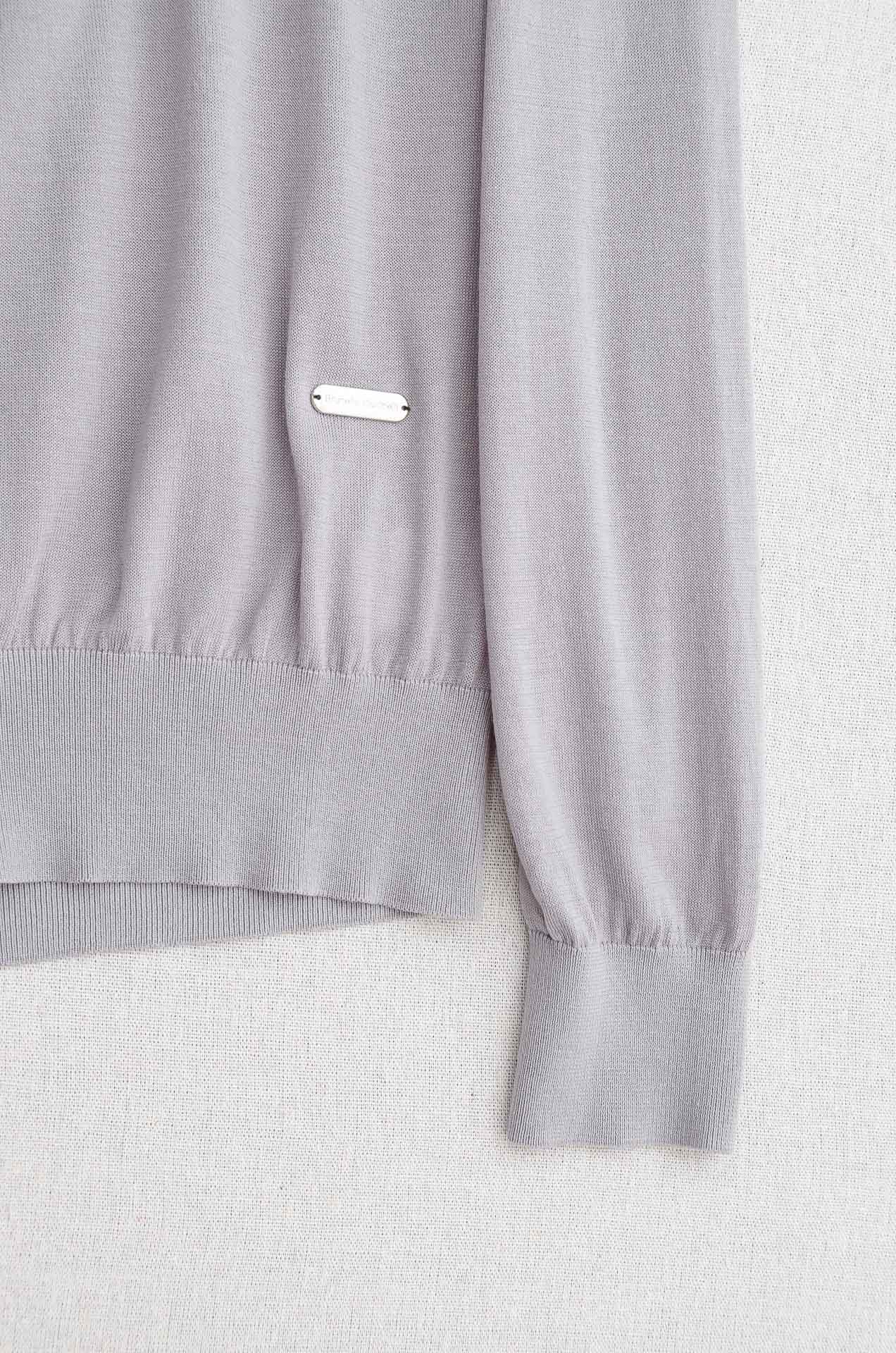 高版本BC 2025FW最新桑蚕丝+天丝混纺面料！上身透气舒适亲肤男士圆领长袖针织T恤衫男人的衣橱必备单