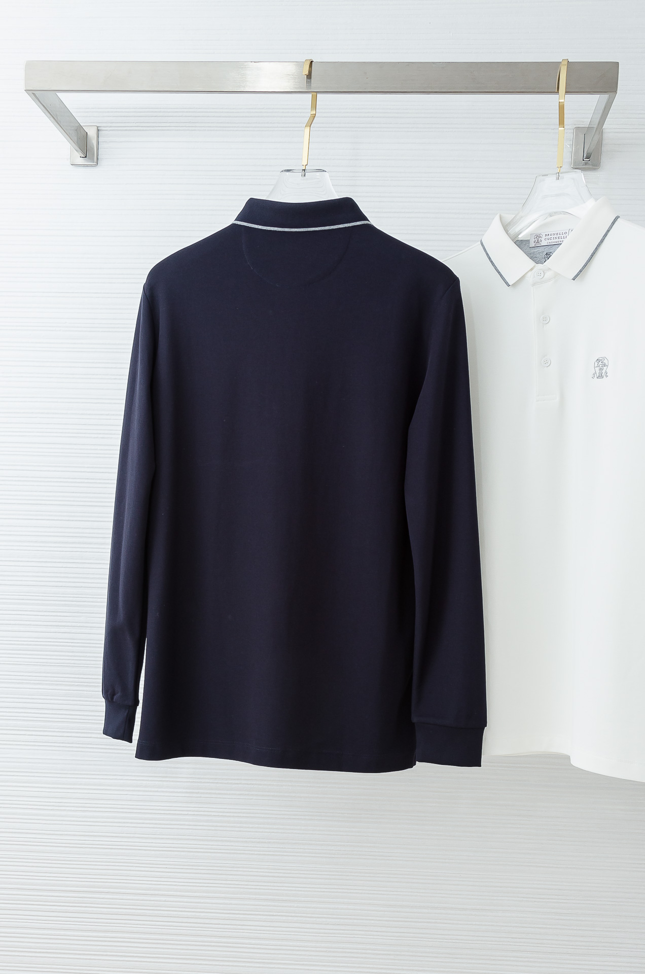 BC 2025FW新品 轻奢男士翻领长袖T恤衫#精选客供进口100%棉采用高密度工艺打造而成，手感细腻柔