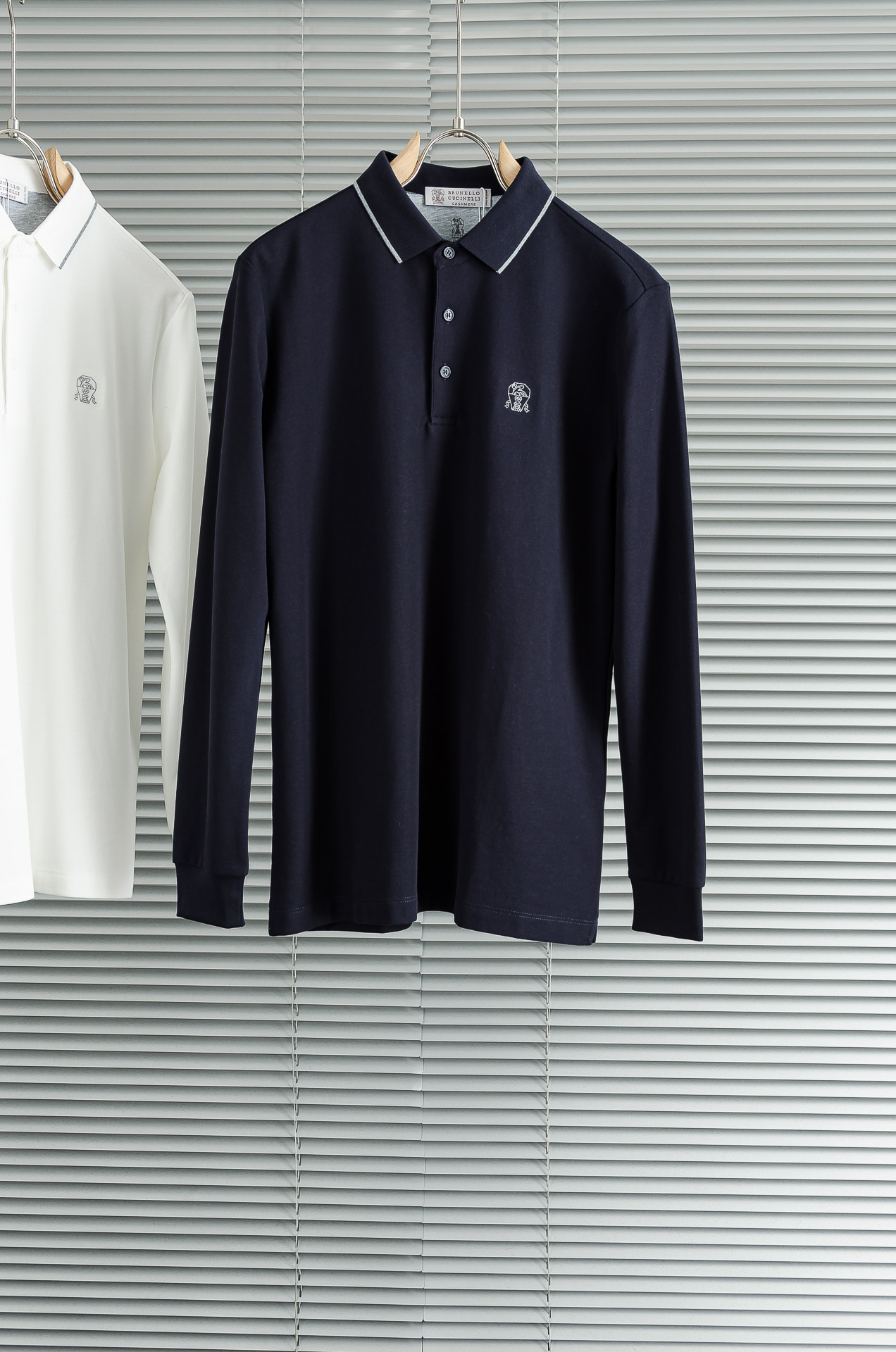 BC 2025FW秋冬新品 轻奢男士翻领长袖T恤衫#精选客供进口100%棉采用高密度工艺打造而成，手感细