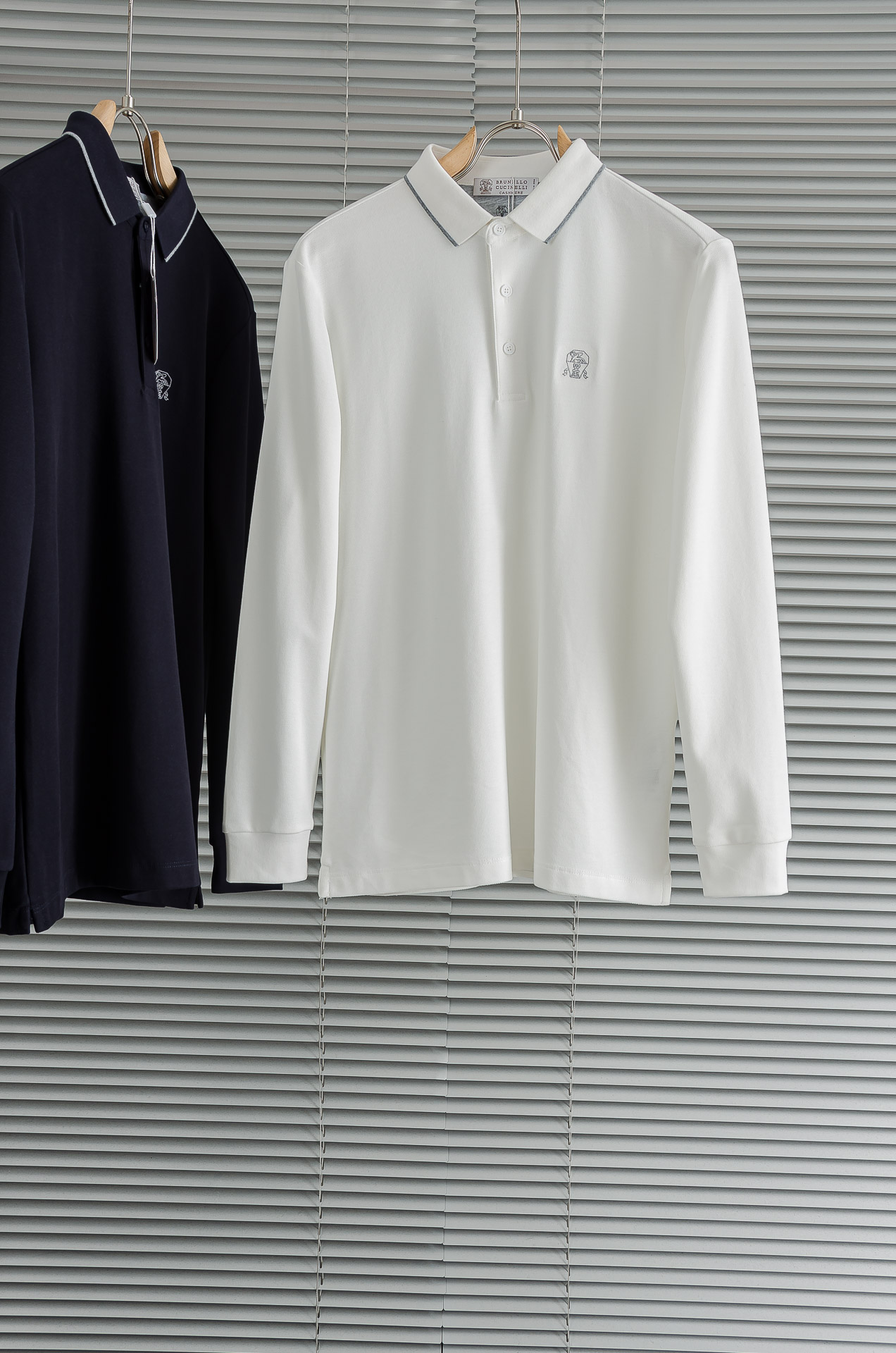 BC 2025FW秋冬新品 轻奢男士翻领长袖T恤衫#精选客供进口100%棉采用高密度工艺打造而成，手感细