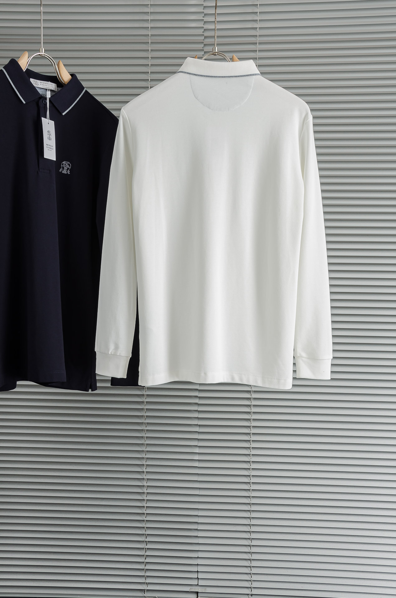 BC 2025FW秋冬新品 轻奢男士翻领长袖T恤衫#精选客供进口100%棉采用高密度工艺打造而成，手感细