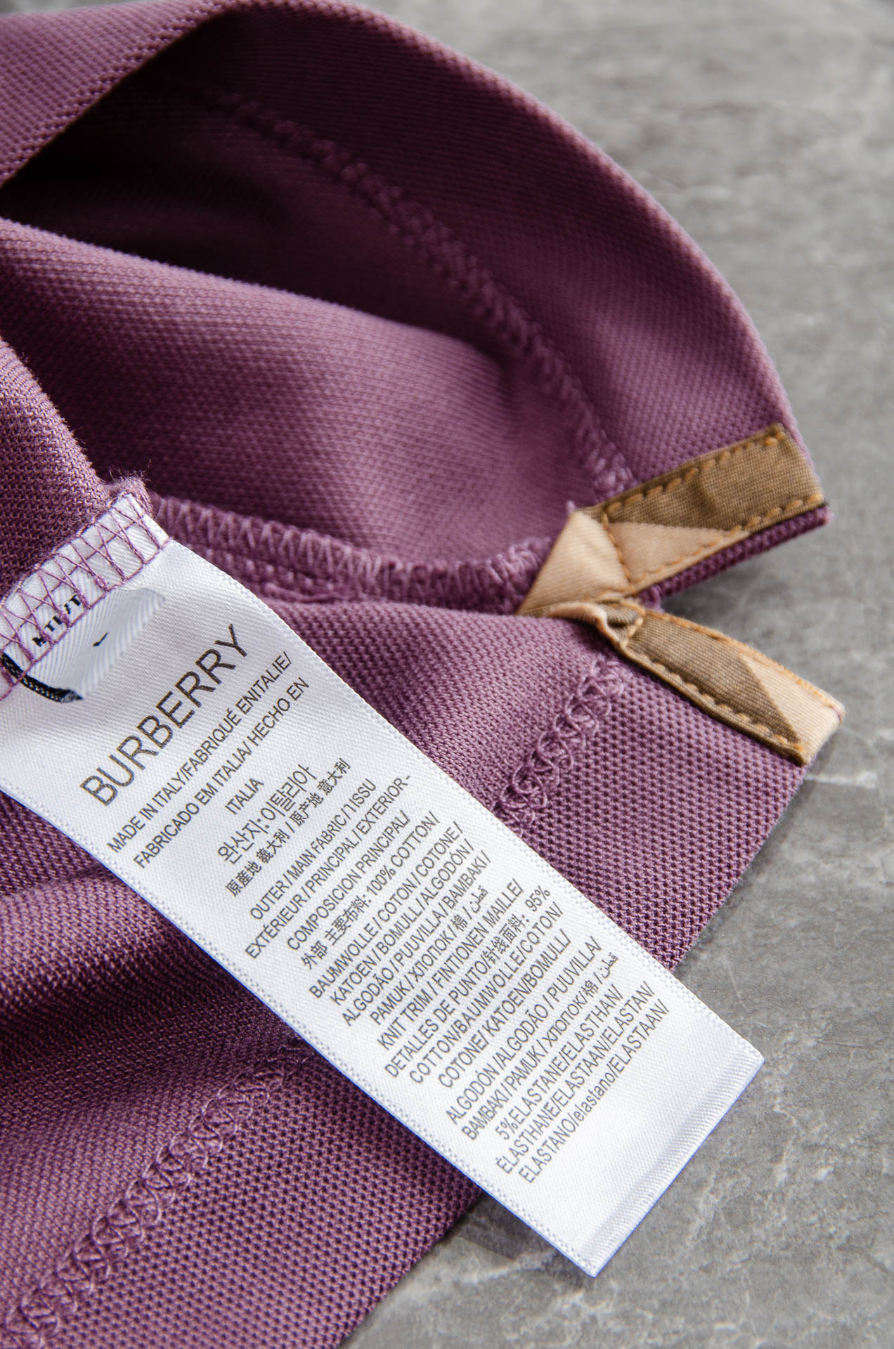 BURB#ERRY巴宝/莉2026FW秋冬新品 轻奢男士翻领长袖T恤衫#精选客供进口100%棉采用高密度