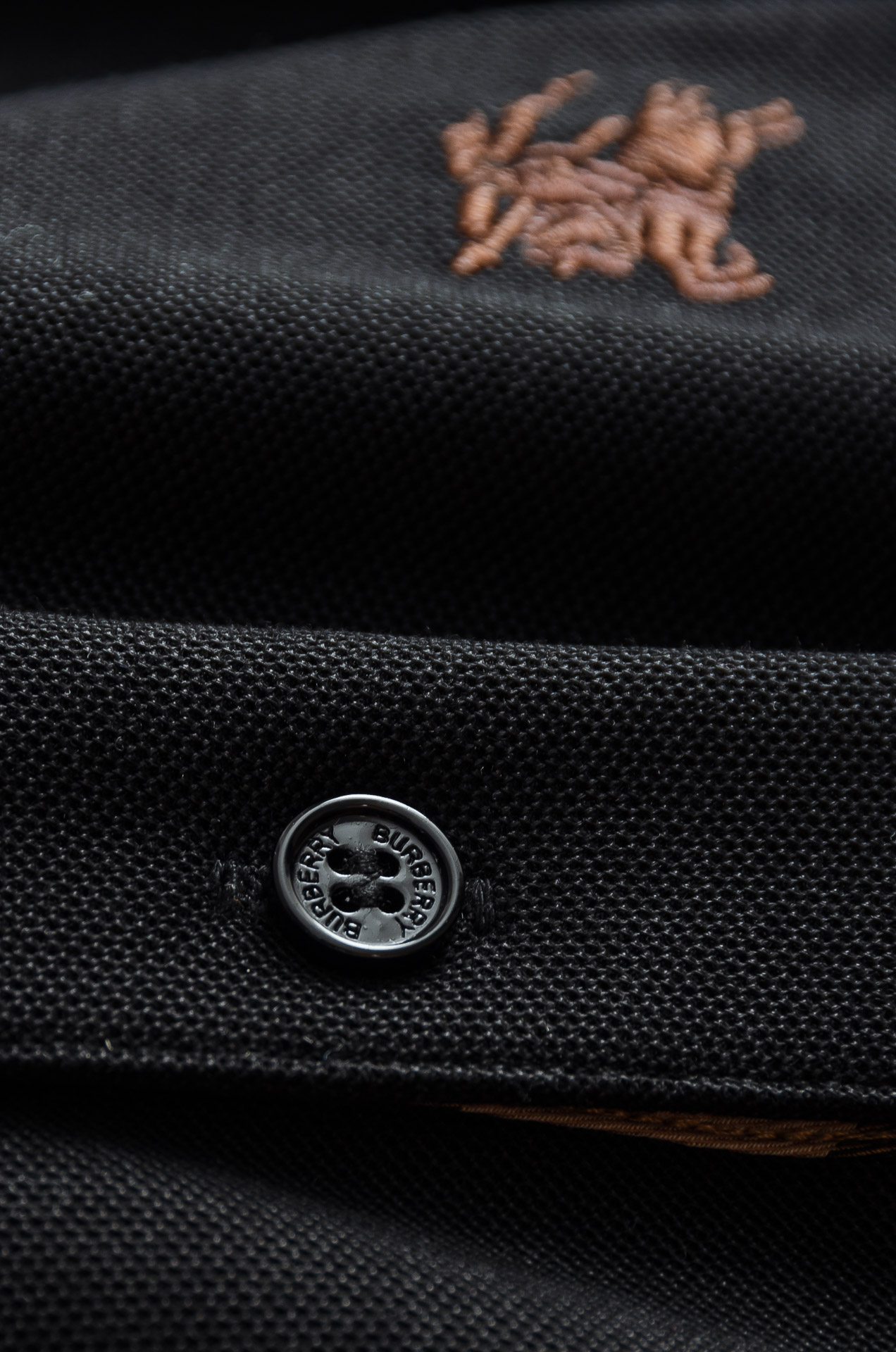 BURB#ERRY巴宝/莉2026FW秋冬新品 轻奢男士翻领长袖T恤衫#精选客供进口100%棉采用高密度