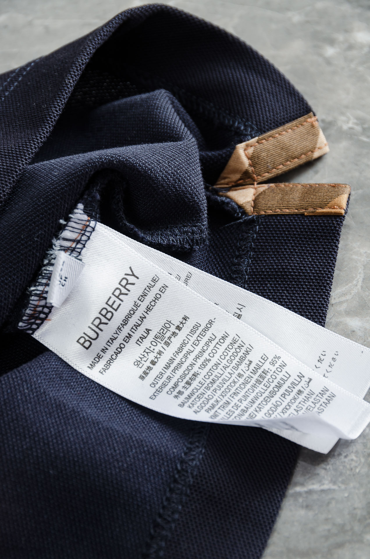 BURB#ERRY巴宝/莉2025FW秋冬新品 轻奢男士翻领长袖T恤衫#精选客供进口100%棉采用高密度