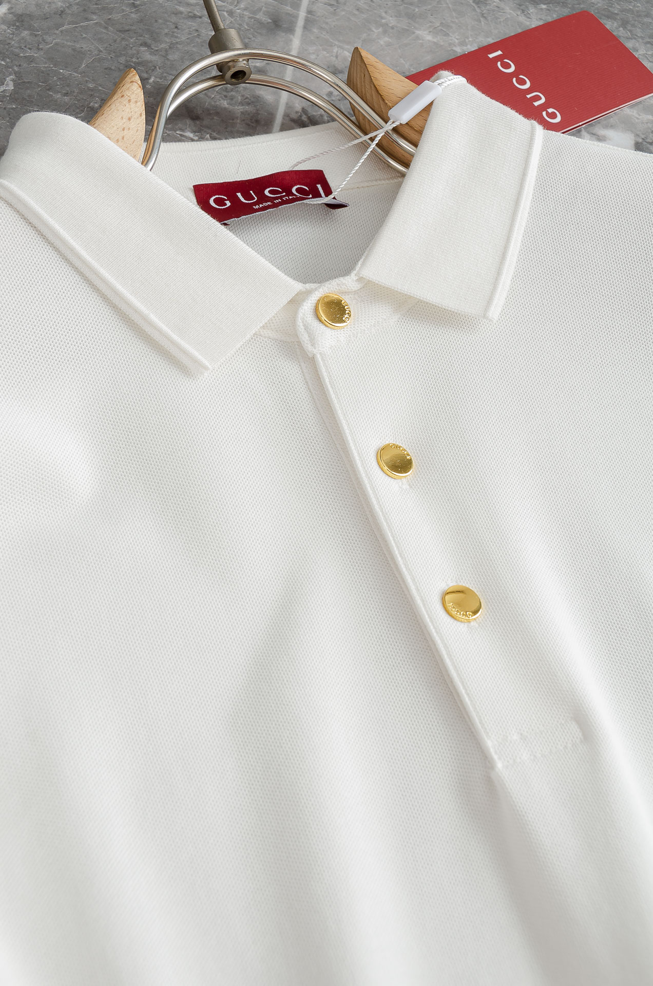 GUC/*CI古＊驰2026FW秋冬新品 轻奢男士翻领长袖T恤衫#精选客供进口100%棉采用高密度工艺打