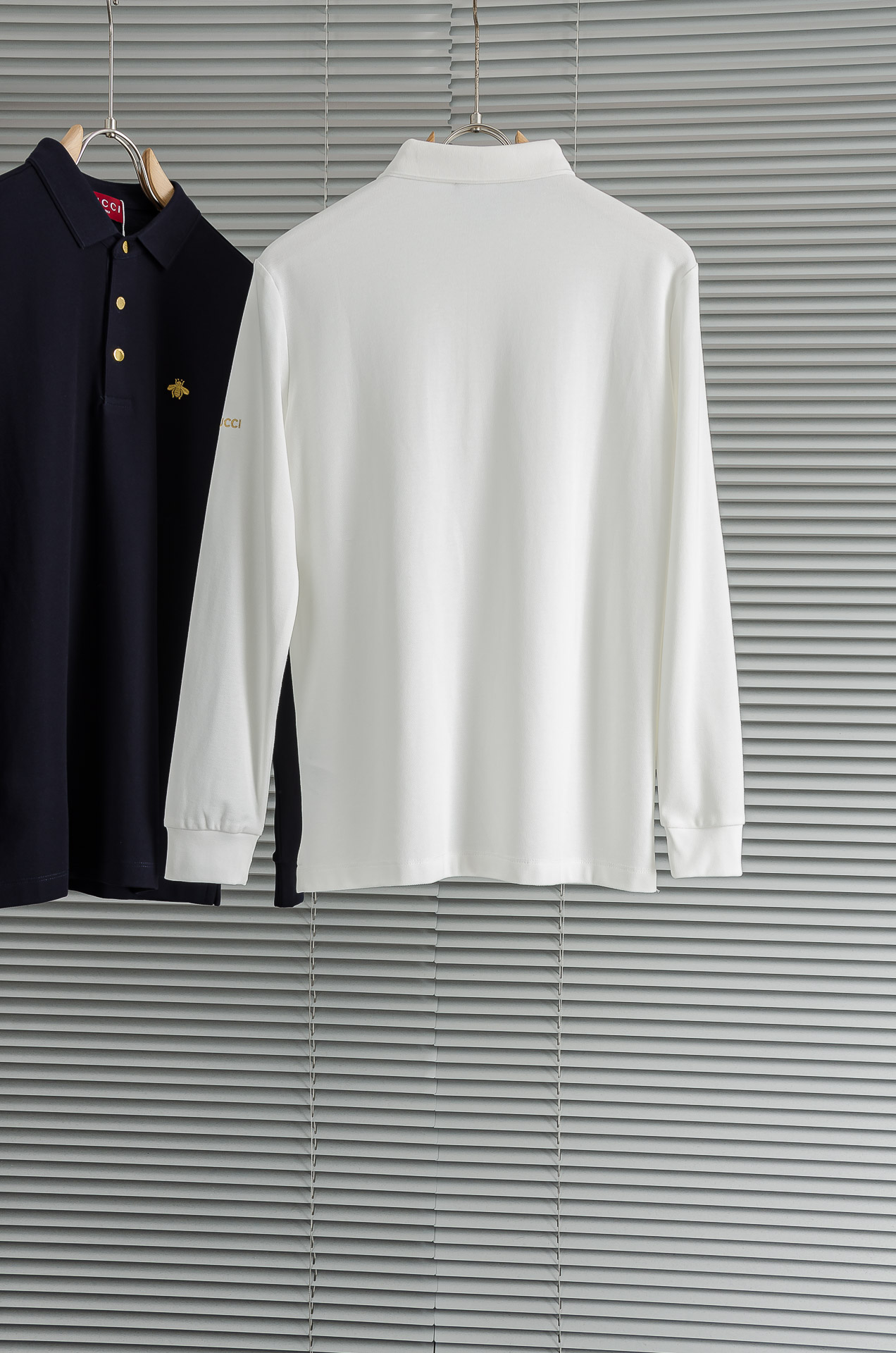 GUC/*CI古＊驰2026FW秋冬新品 轻奢男士翻领长袖T恤衫#精选客供进口100%棉采用高密度工艺打