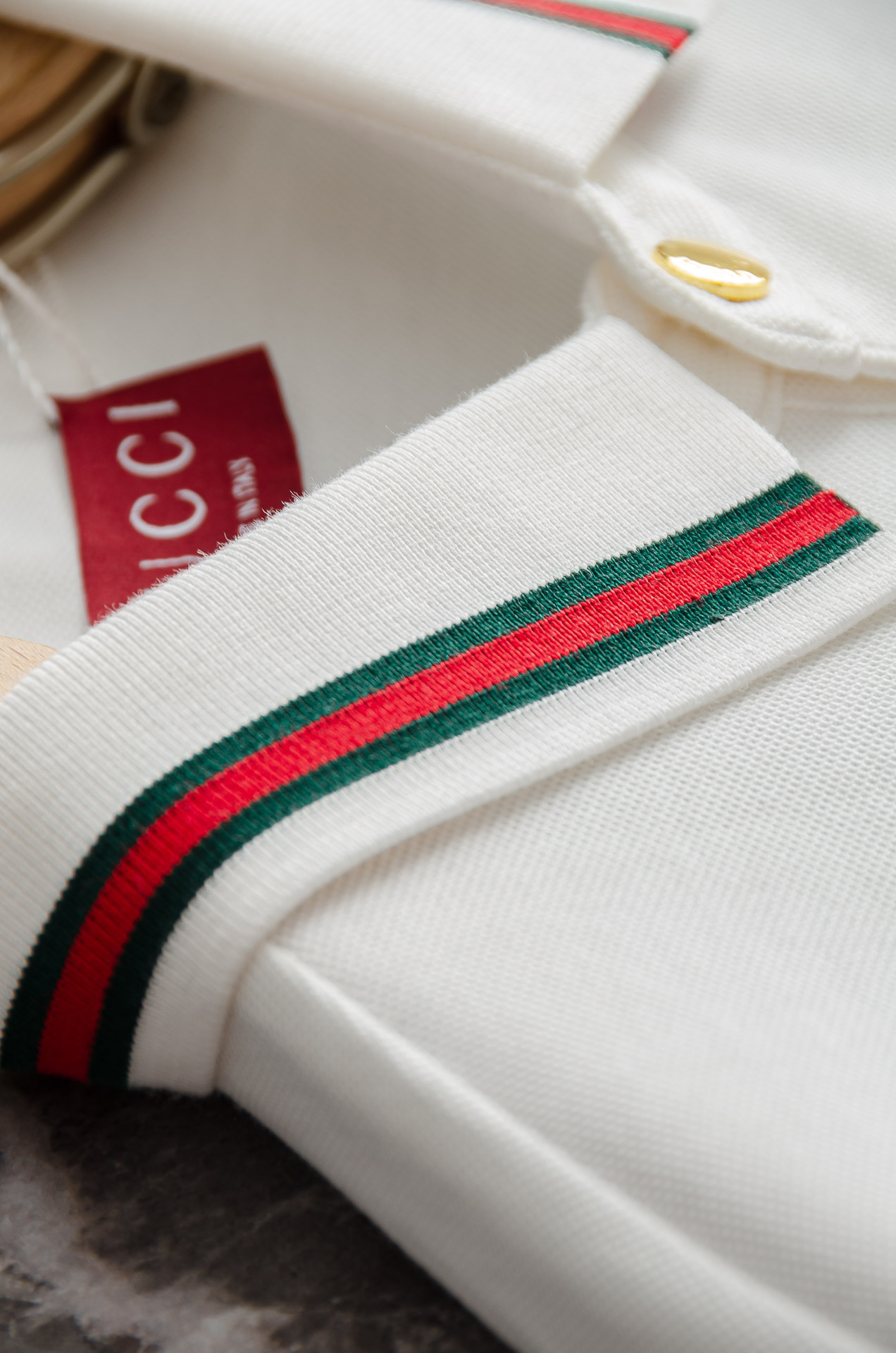 GUC/*CI古＊驰2026FW秋冬新品 轻奢男士翻领长袖T恤衫#精选客供进口100%棉采用高密度工艺打