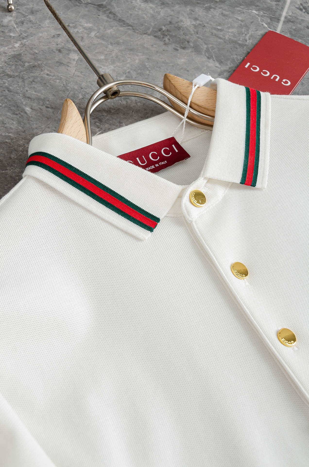 GUC/*CI古＊驰2026FW秋冬新品 轻奢男士翻领长袖T恤衫#精选客供进口100%棉采用高密度工艺打