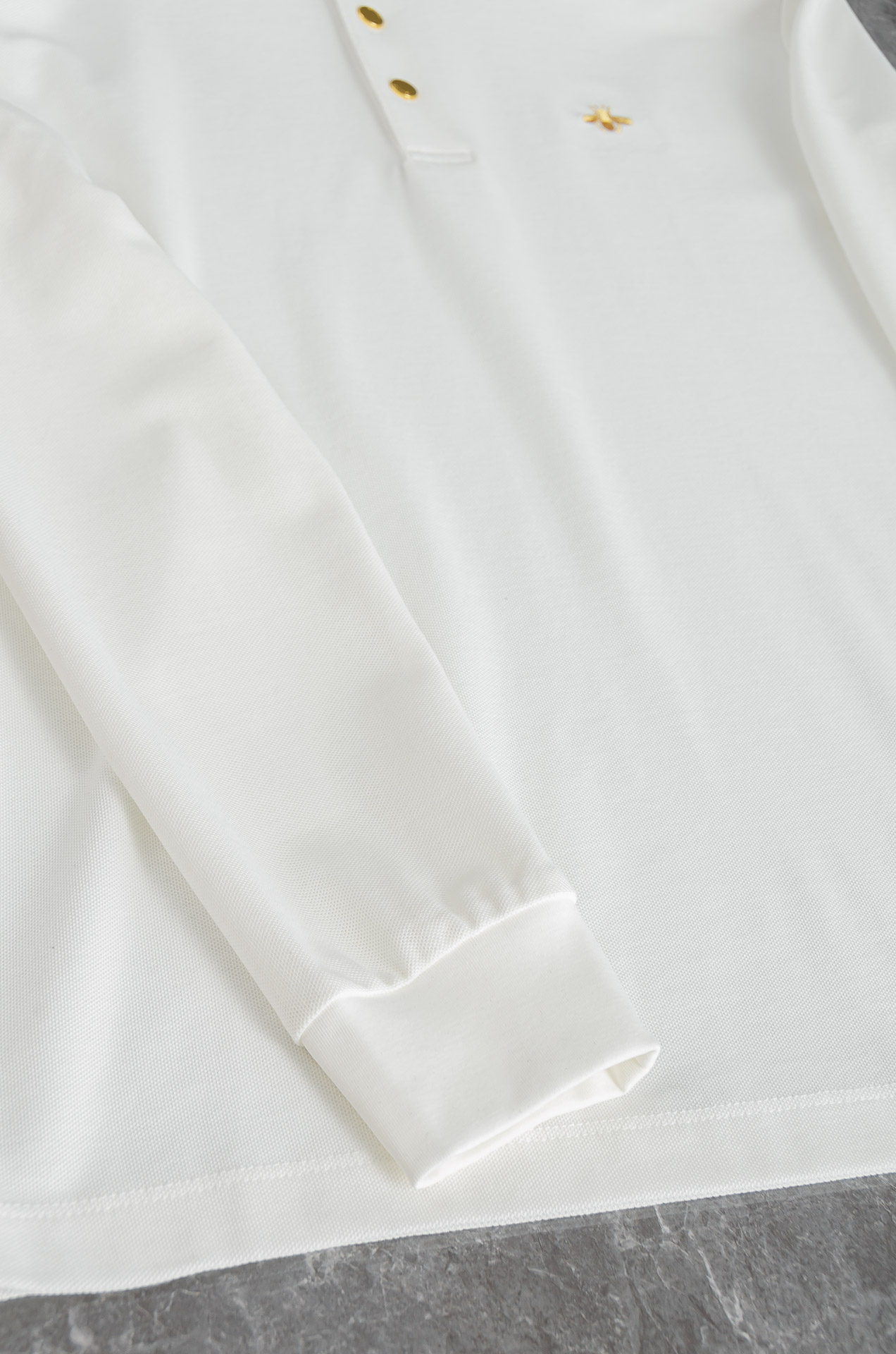 GUC/*CI古＊驰2026FW秋冬新品 轻奢男士翻领长袖T恤衫#精选客供进口100%棉采用高密度工艺打