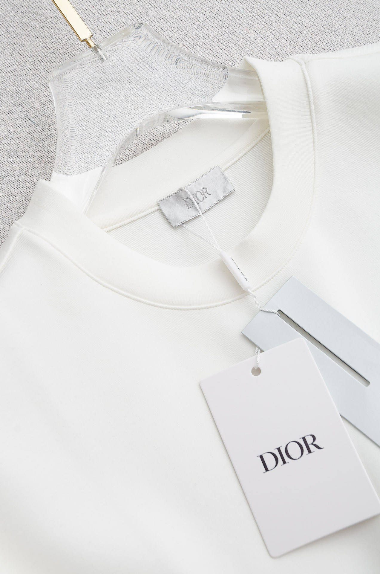 🌾 Di#or迪/奥2026秋冬太空棉字母刺绣logo时尚百搭打底圆领短袖衫，精致工艺专柜面料，顶级元素