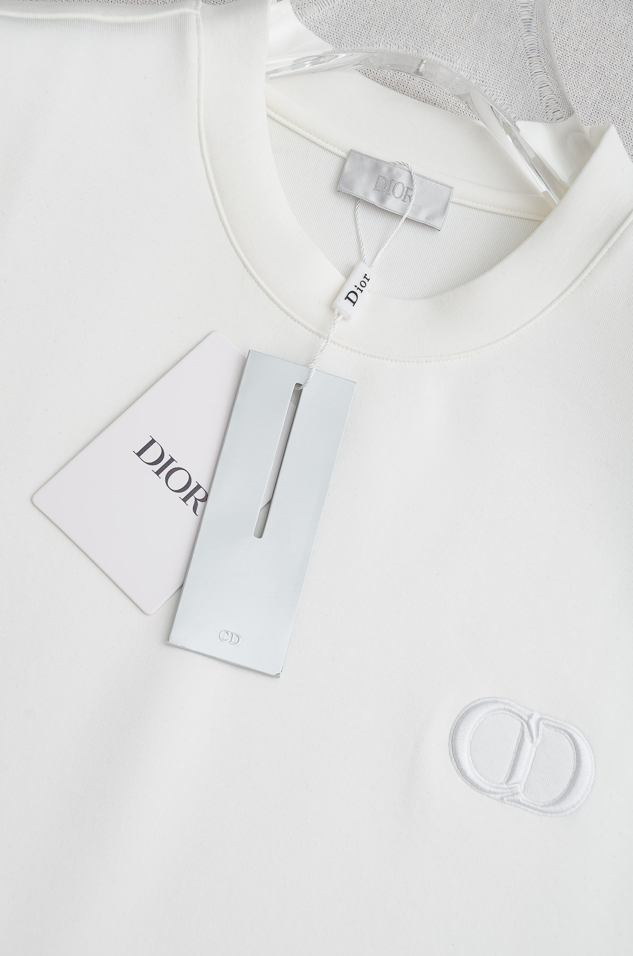 🌾 Di#or迪/奥2026秋冬太空棉字母刺绣logo时尚百搭打底圆领短袖衫，精致工艺专柜面料，顶级元素