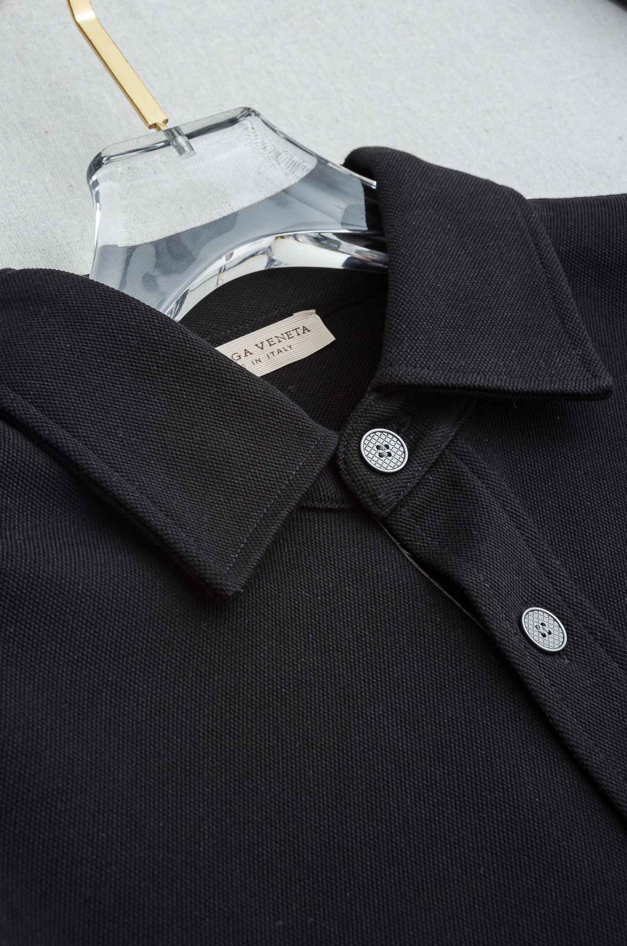 BV2025FW秋冬最新珠地棉加绒立体剪裁男士长袖衬衫#整体触感舒适有质感，尽管面料看似轻薄却富有特别的