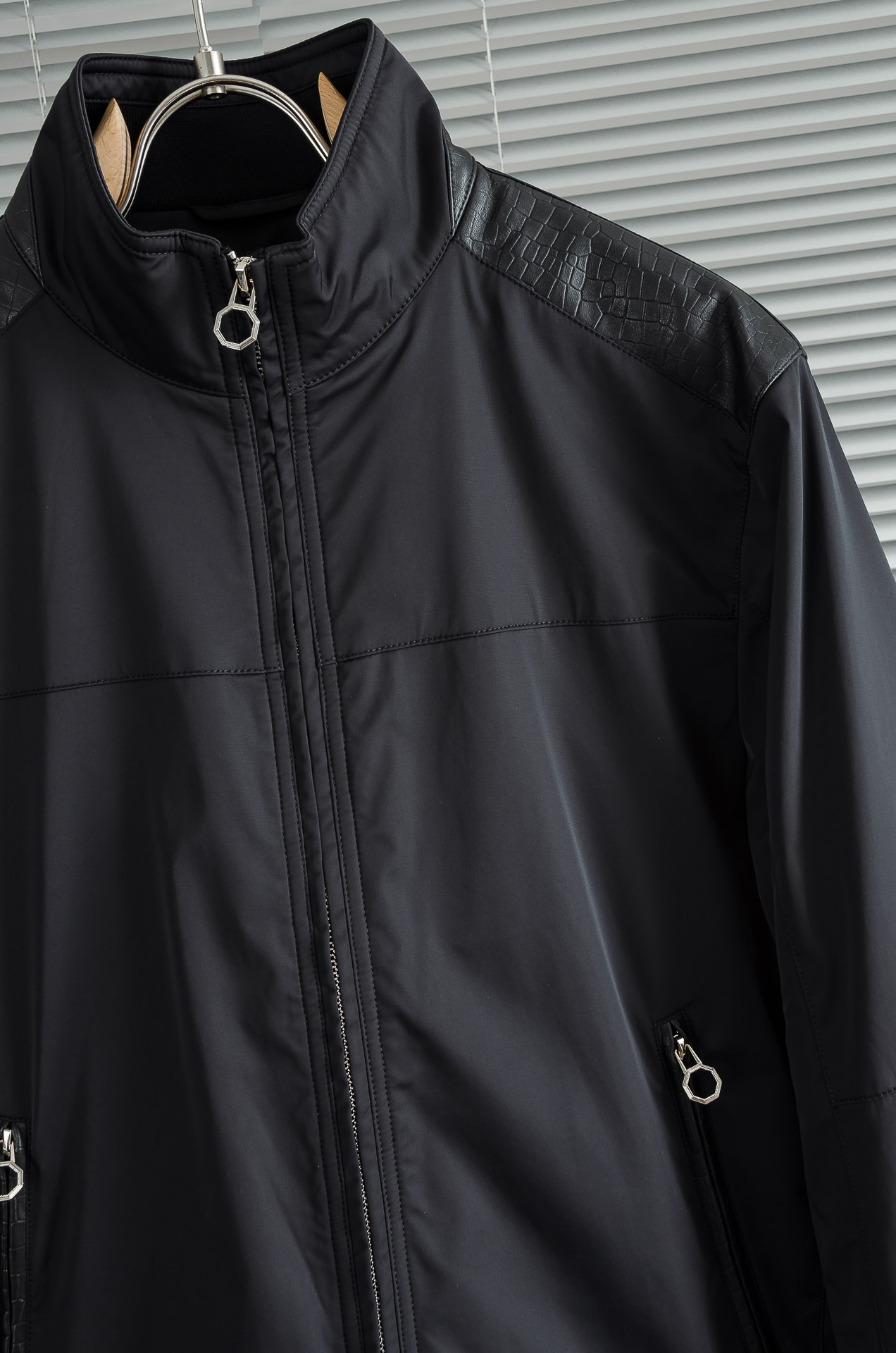 New# 史蒂芬 5️⃣ 25FW秋冬新款【鹅绒】男士时尚拼绵羊皮立领羽绒服外套！新款羽绒服不仅在设计上