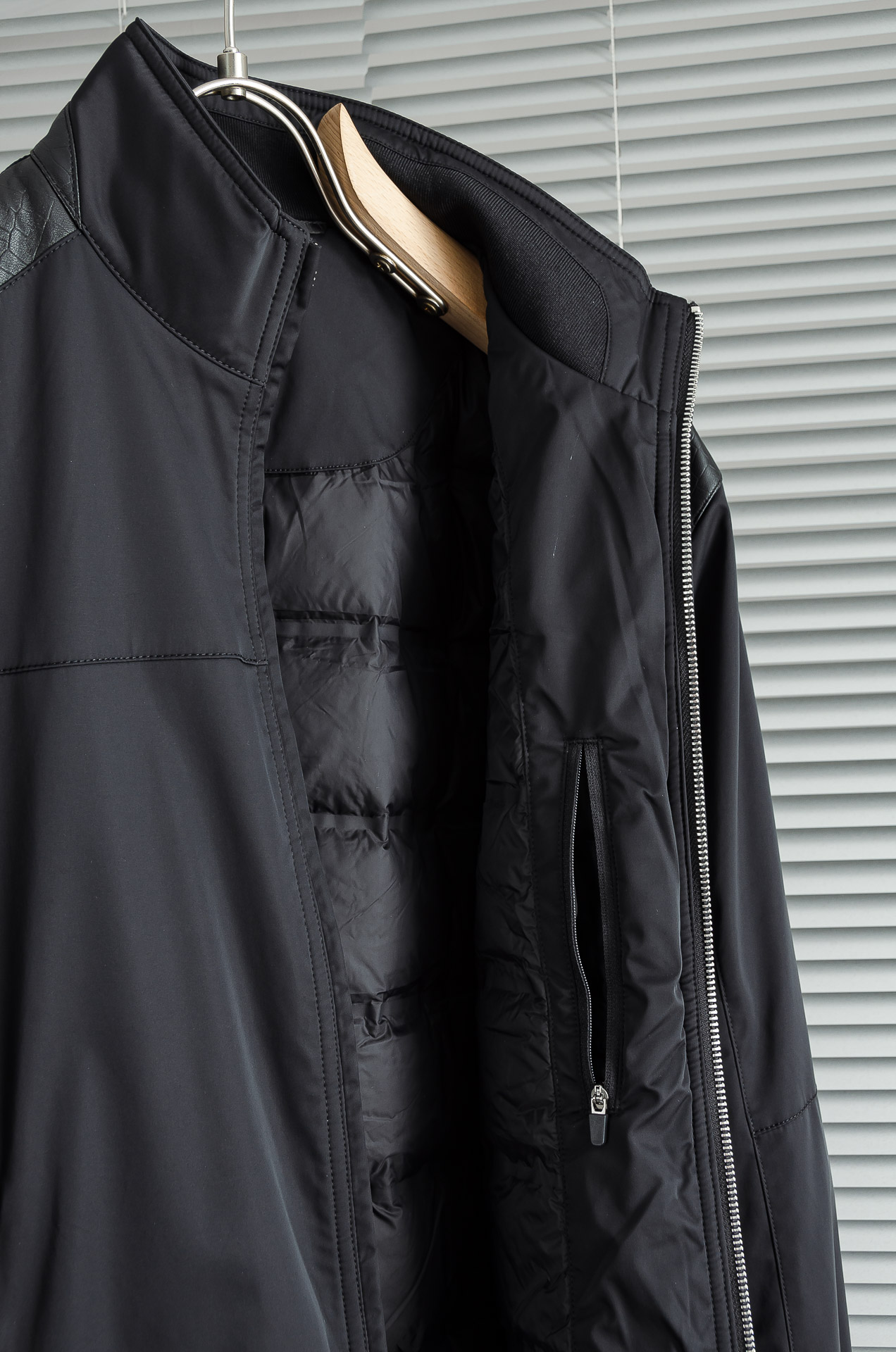 New# 史蒂芬 5️⃣ 25FW秋冬新款【鹅绒】男士时尚拼绵羊皮立领羽绒服外套！新款羽绒服不仅在设计上