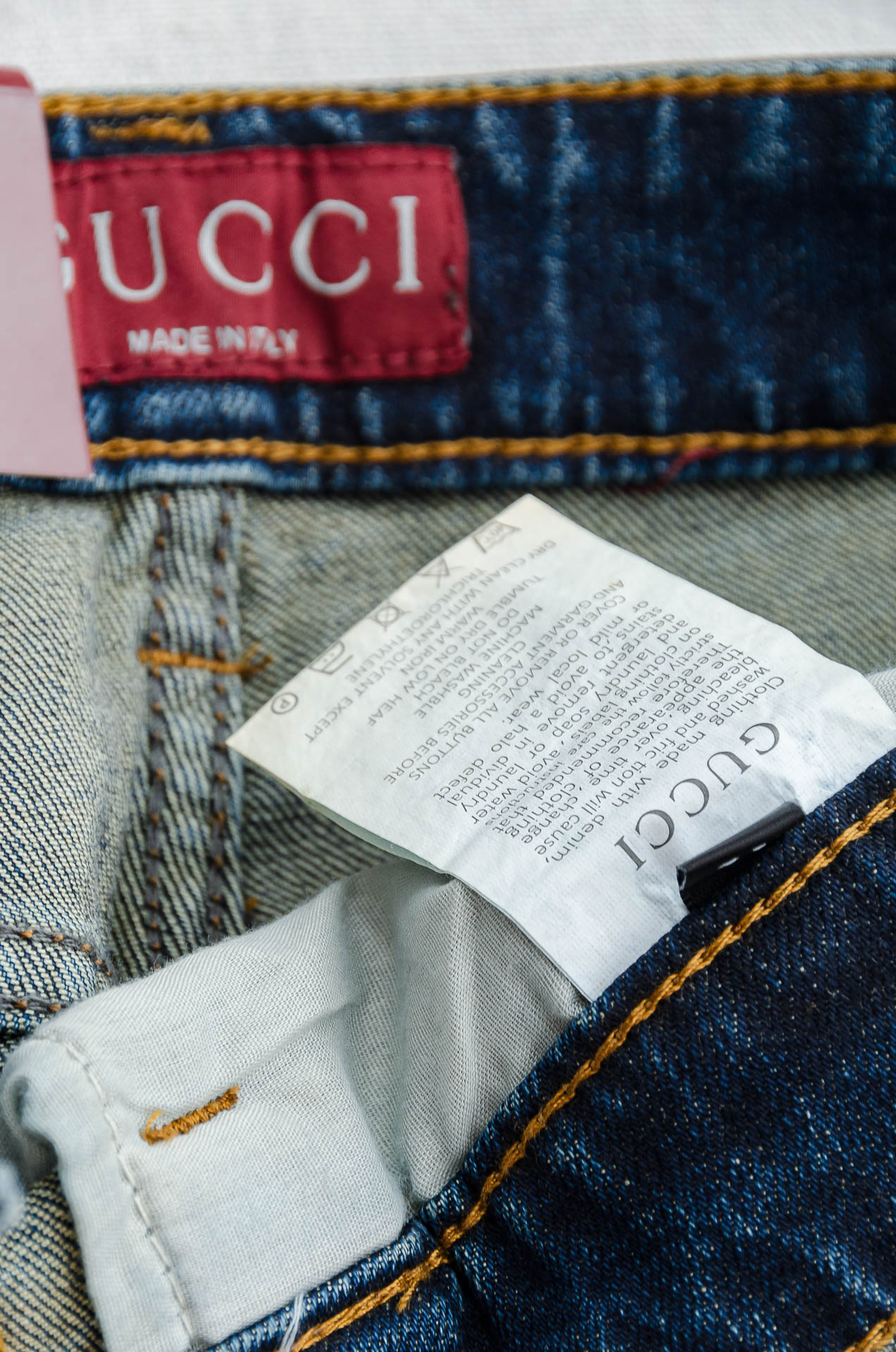 GUCC*i 古驰2025男士时尚直筒牛仔长裤！最新裤装单品奉献，所有品质控男粉必须入手的极品，这样一条