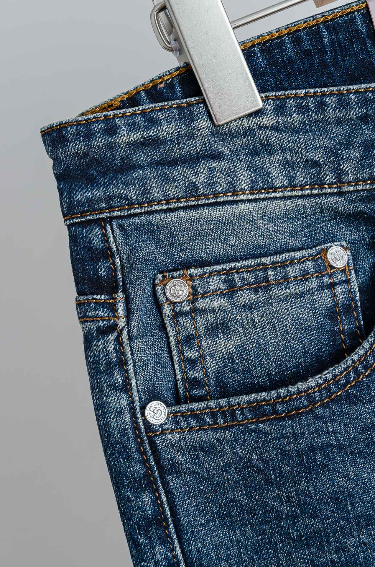 ☀️☀️Gu*cci 2025男士时尚直筒牛仔长裤！最新裤装单品奉献，所有品质控男粉必须入手的极品，这样