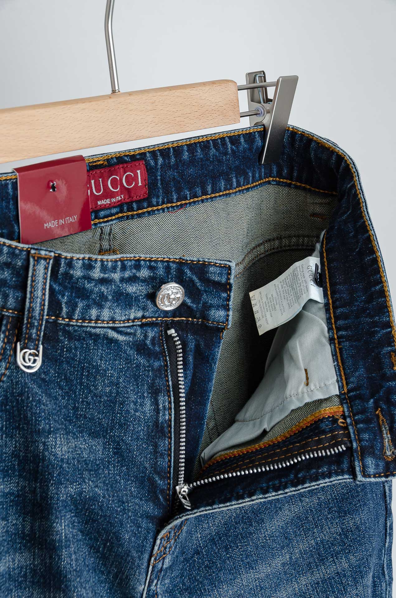 ☀️☀️Gu*cci 2025男士时尚直筒牛仔长裤！最新裤装单品奉献，所有品质控男粉必须入手的极品，这样