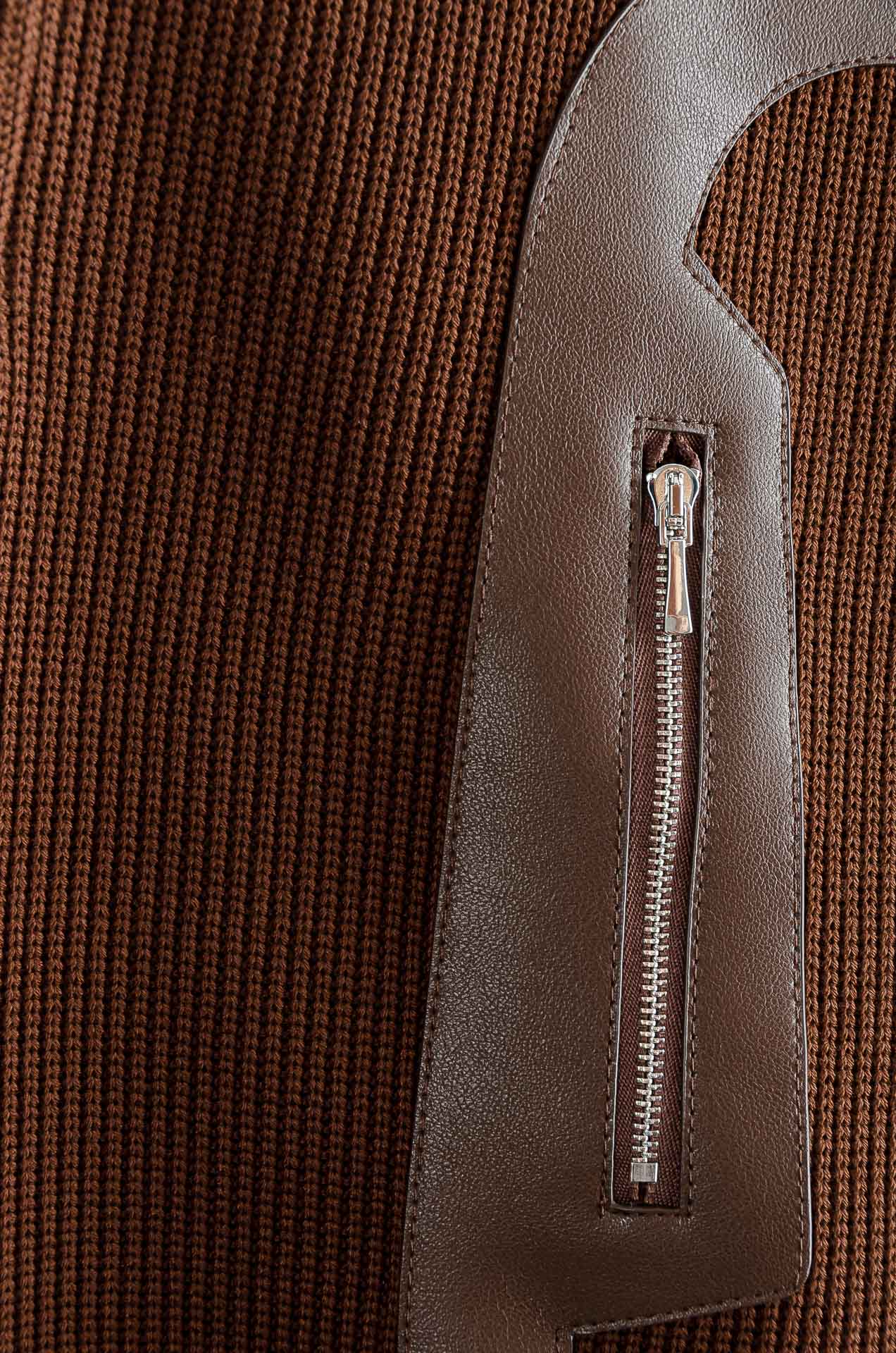 HERM*ES 爱马/仕25FW秋冬最新立领拉链卫衣，柔软太空棉面料+羊毛针织设计，简约又高级!袖部拼接