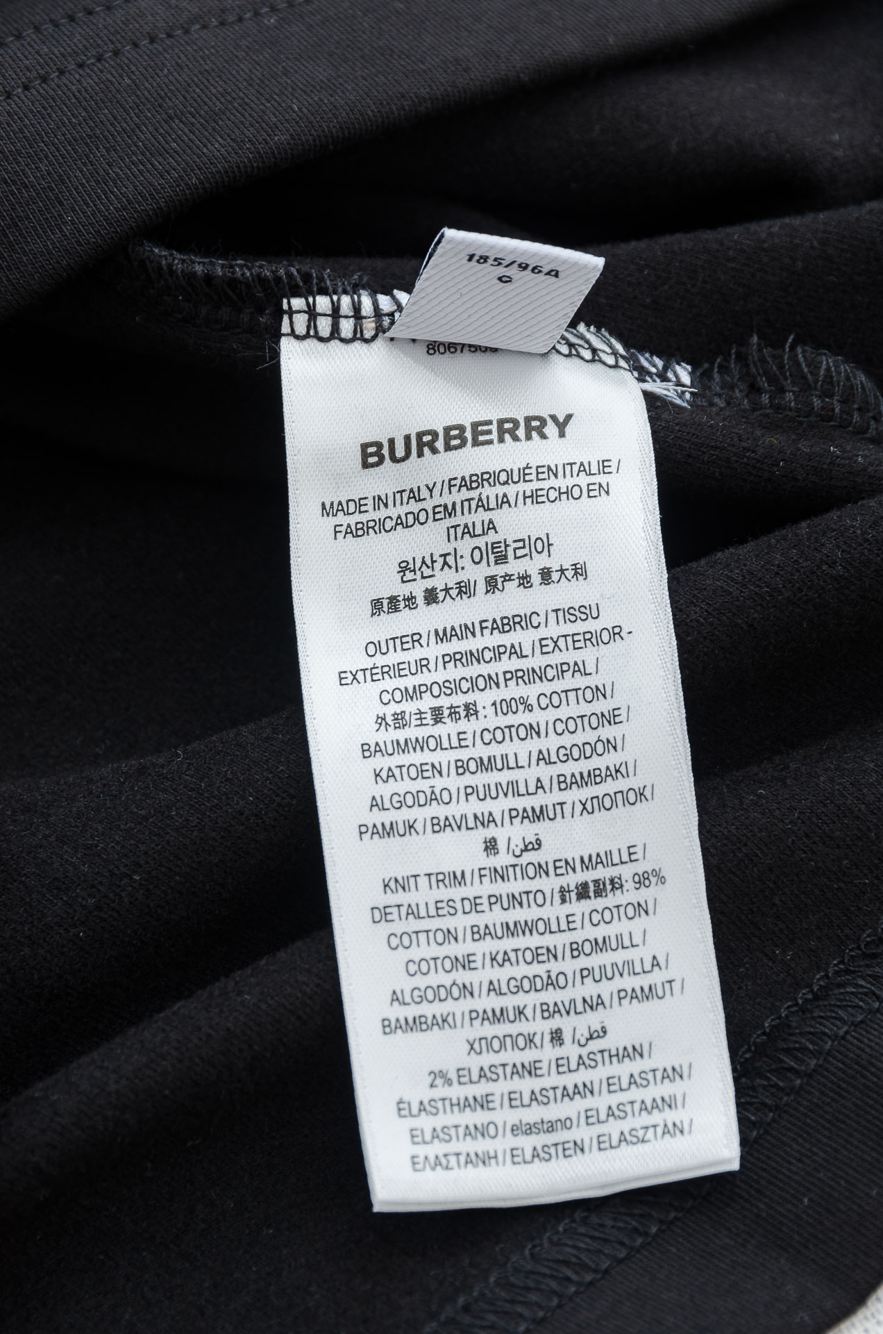 BBR 巴宝莉26FW秋冬新款 立体刺绣男士长袖T恤衫#把重心都放在了面料上，表面清晰可见的细格肌理，足