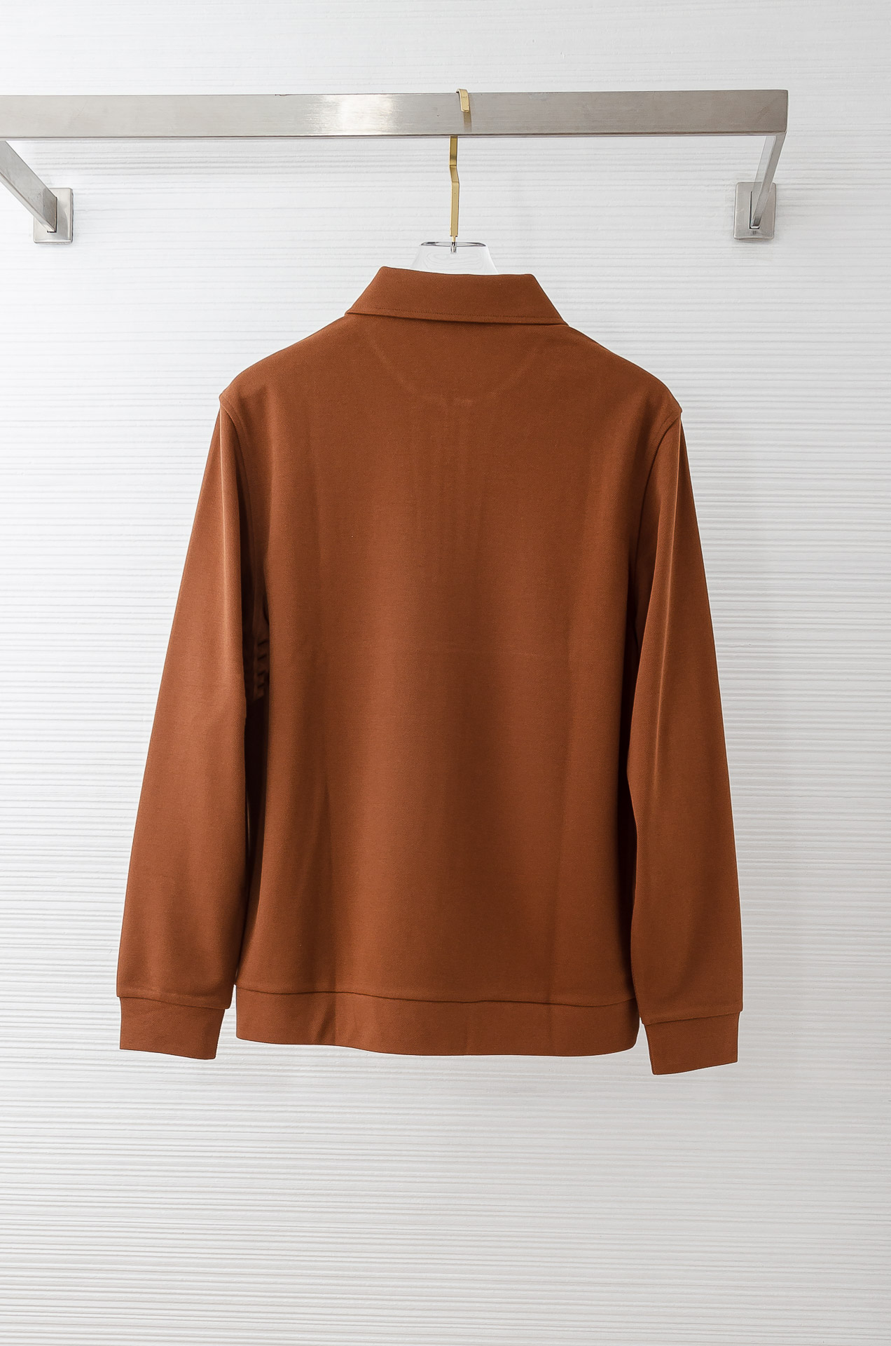 HER*MES 25FW 立体剪裁男士拉链翻领加绒卫衣#加绒的设计，不再畏惧寒冷，穿着亲肤又温暖，单穿，