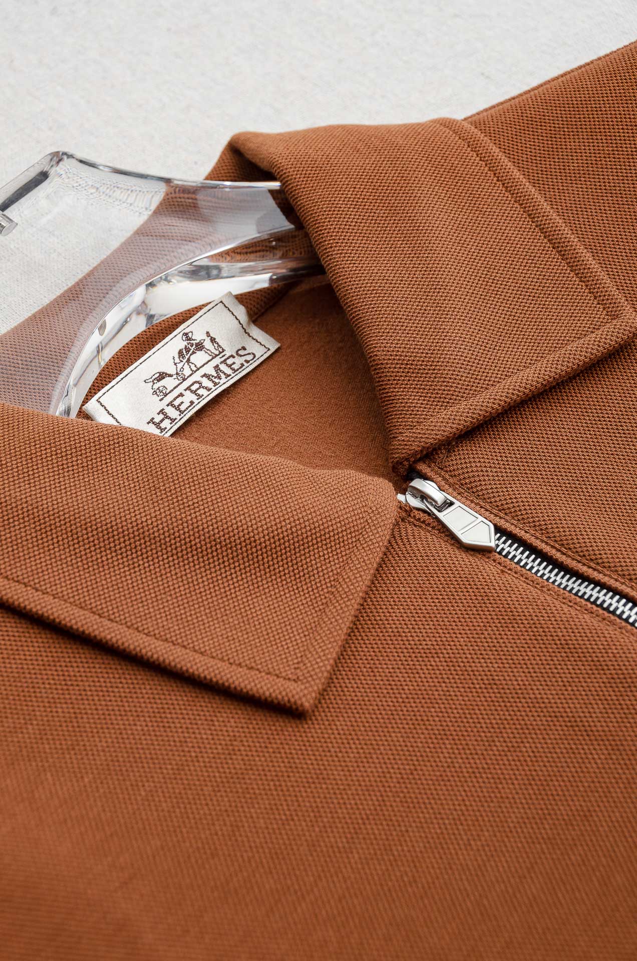 HER*MES 25FW 立体剪裁男士拉链翻领加绒卫衣#加绒的设计，不再畏惧寒冷，穿着亲肤又温暖，单穿，