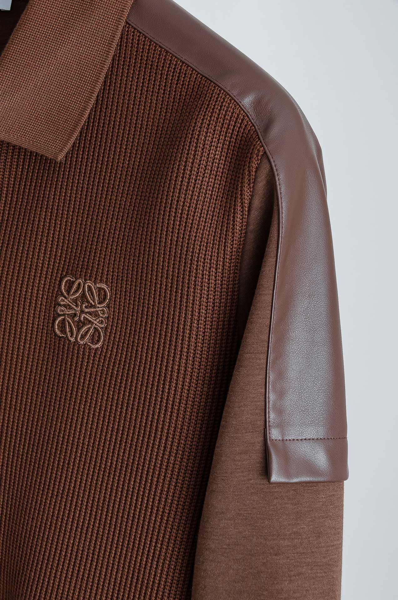 ☀️☀️ LOE*WE.罗意/威25FW秋冬最新翻领拉链卫衣，柔软太空棉面料+羊毛针织面料设计，简约又高