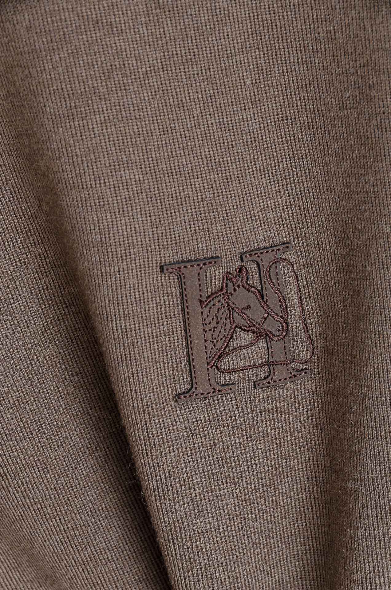 ☀️☀️ H家 2025FW羊绒+羊毛混纺男士经典刺绣标徽休闲圆领短袖针织衫毛衣！一款融合了精湛工艺与高