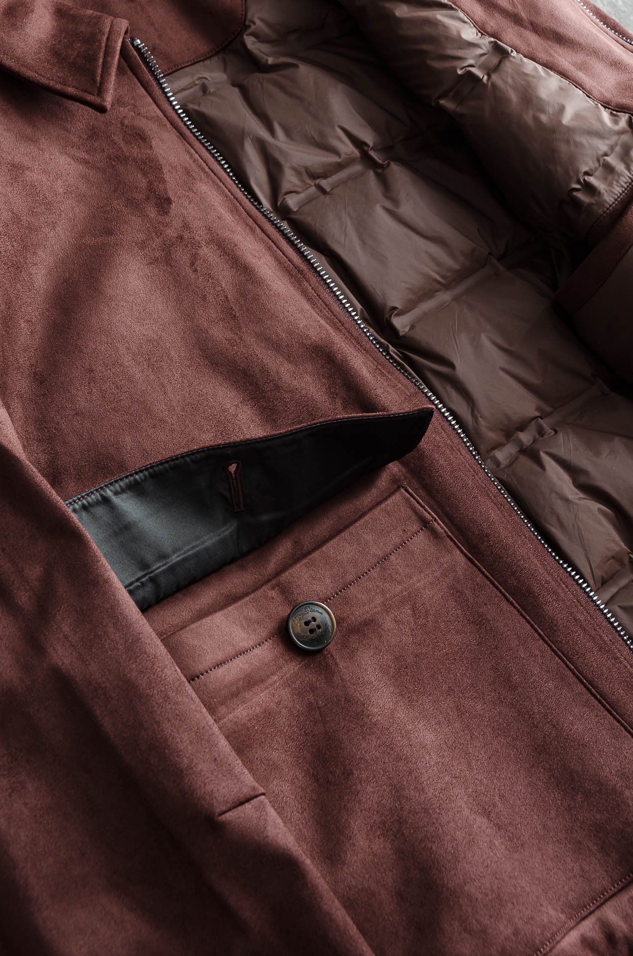 New# lP🆕🇮🇹 6️⃣25FW 秋冬最新环保复合高档麂皮绒羽绒外套#高版本！区别市场通货⚠️ 内里