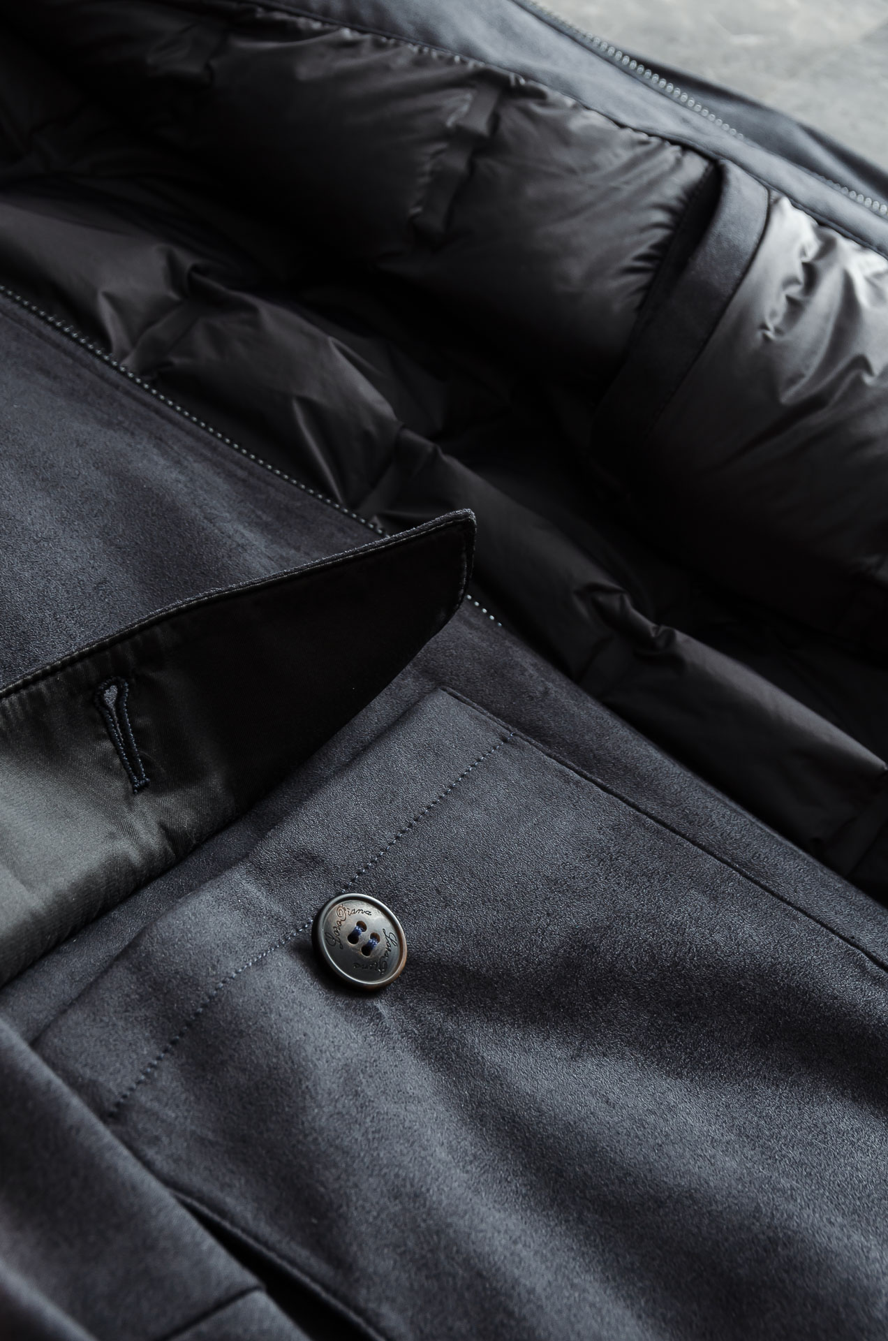 New# lP🆕🇮🇹 6️⃣25FW 秋冬最新环保复合高档麂皮绒羽绒外套#高版本！区别市场通货⚠️ 内里