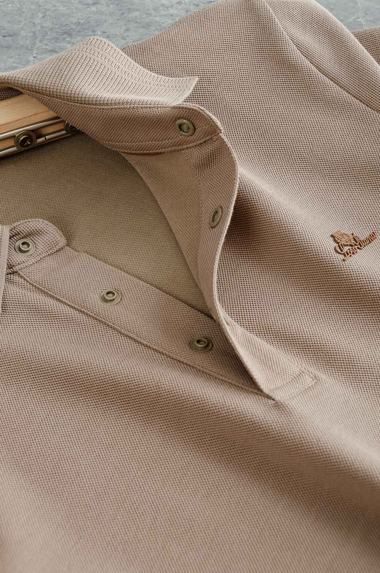 Loro Piana诺悠翩雅 2026FW新品 轻奢男士翻领长袖T恤衫#精选客供进口长绒棉采用高密度工艺