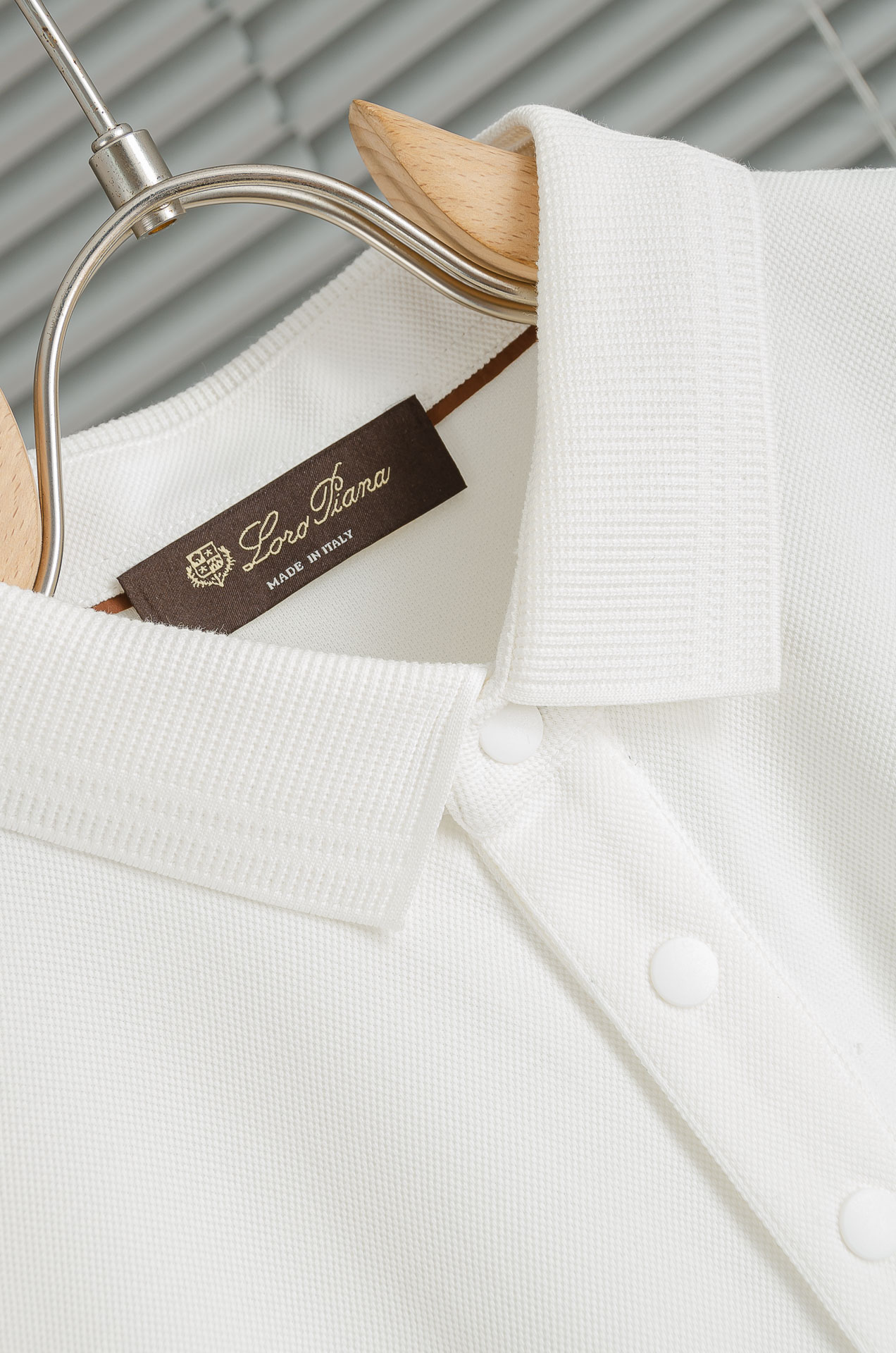 Loro Piana诺悠翩雅 2026FW新品 轻奢男士翻领长袖T恤衫#精选客供进口长绒棉采用高密度工艺