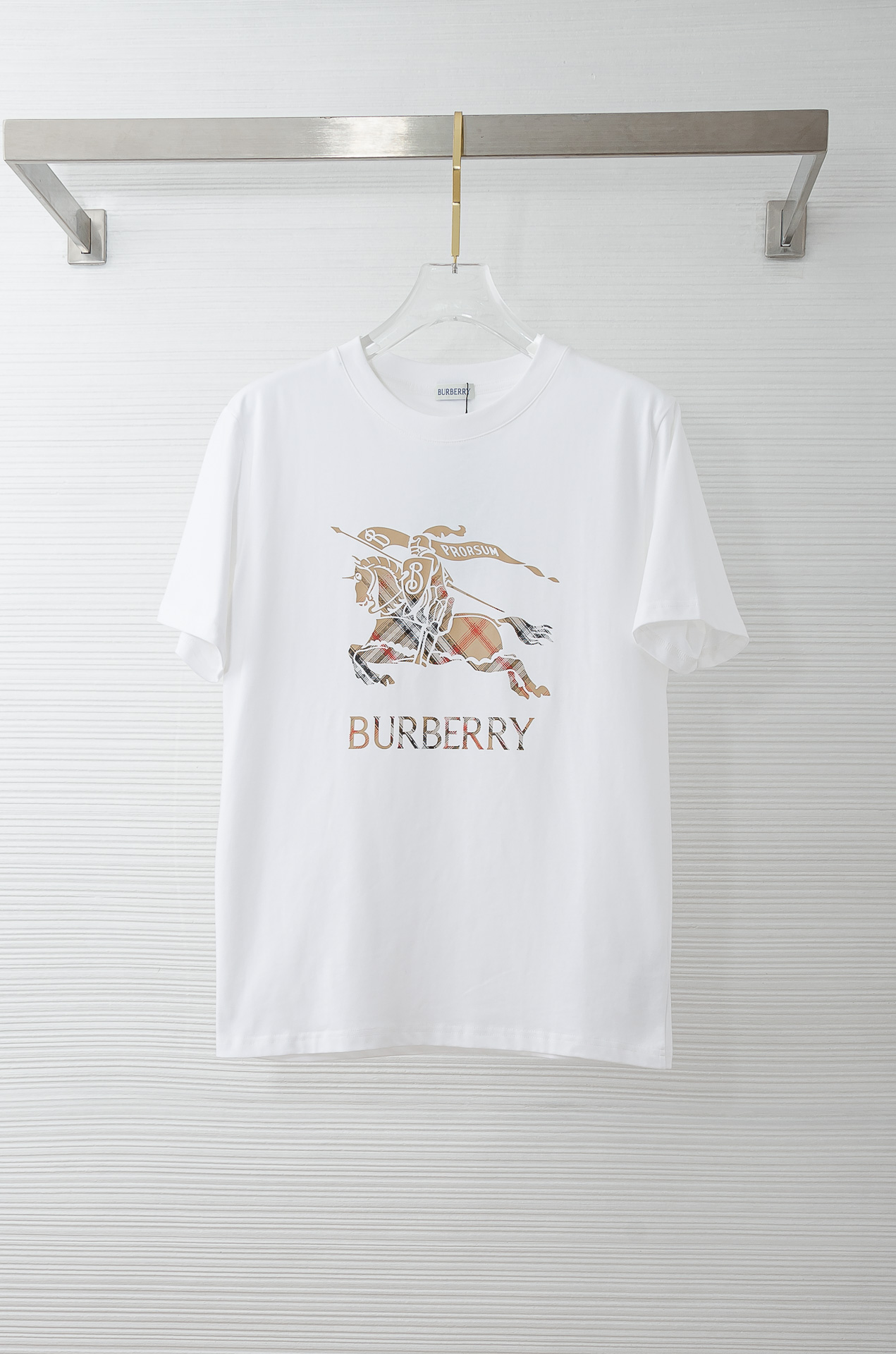 🌾 BURB*ERRY巴宝＊莉2026SS最新客供进口长绒棉立体剪裁男士圆领短袖T恤衫#定织定染100%