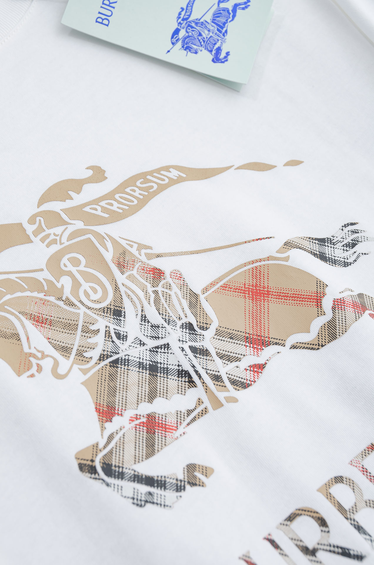 🌾 BURB*ERRY巴宝＊莉2026SS最新客供进口长绒棉立体剪裁男士圆领短袖T恤衫#定织定染100%