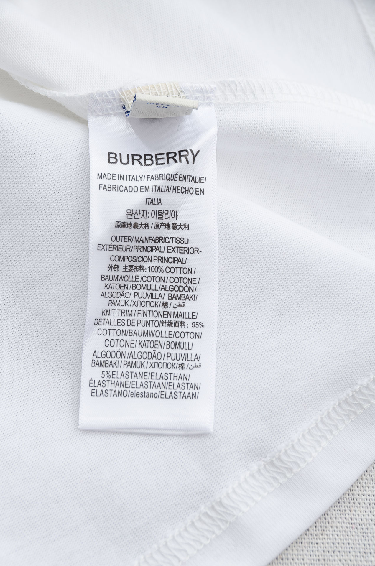 🌾 BURB*ERRY巴宝＊莉2026SS最新客供进口长绒棉立体剪裁男士圆领短袖T恤衫#定织定染100%