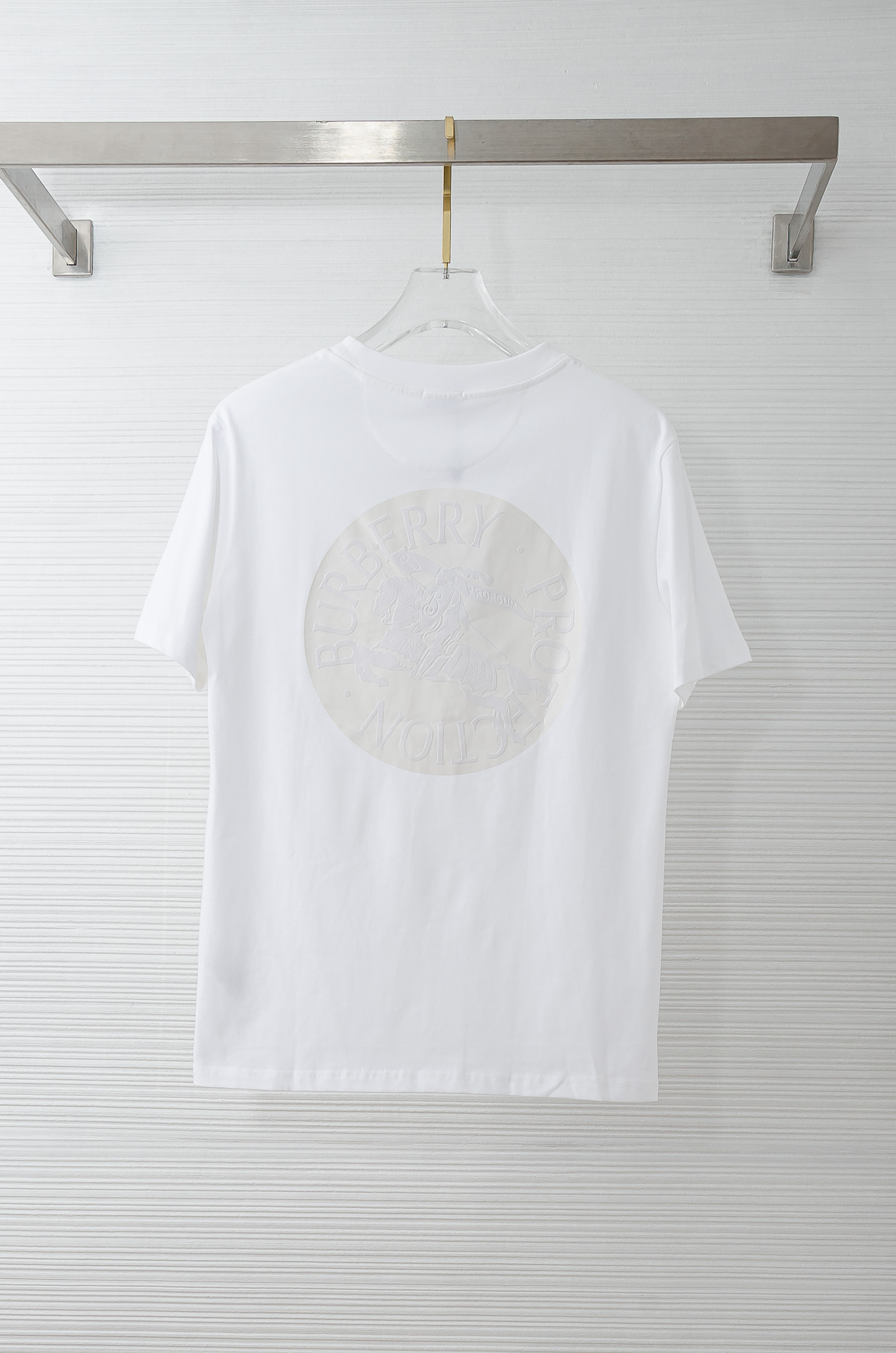 🌾 BURB*ERRY巴宝＊莉2026SS最新客供进口长绒棉立体剪裁男士圆领短袖T恤衫#定织定染100%