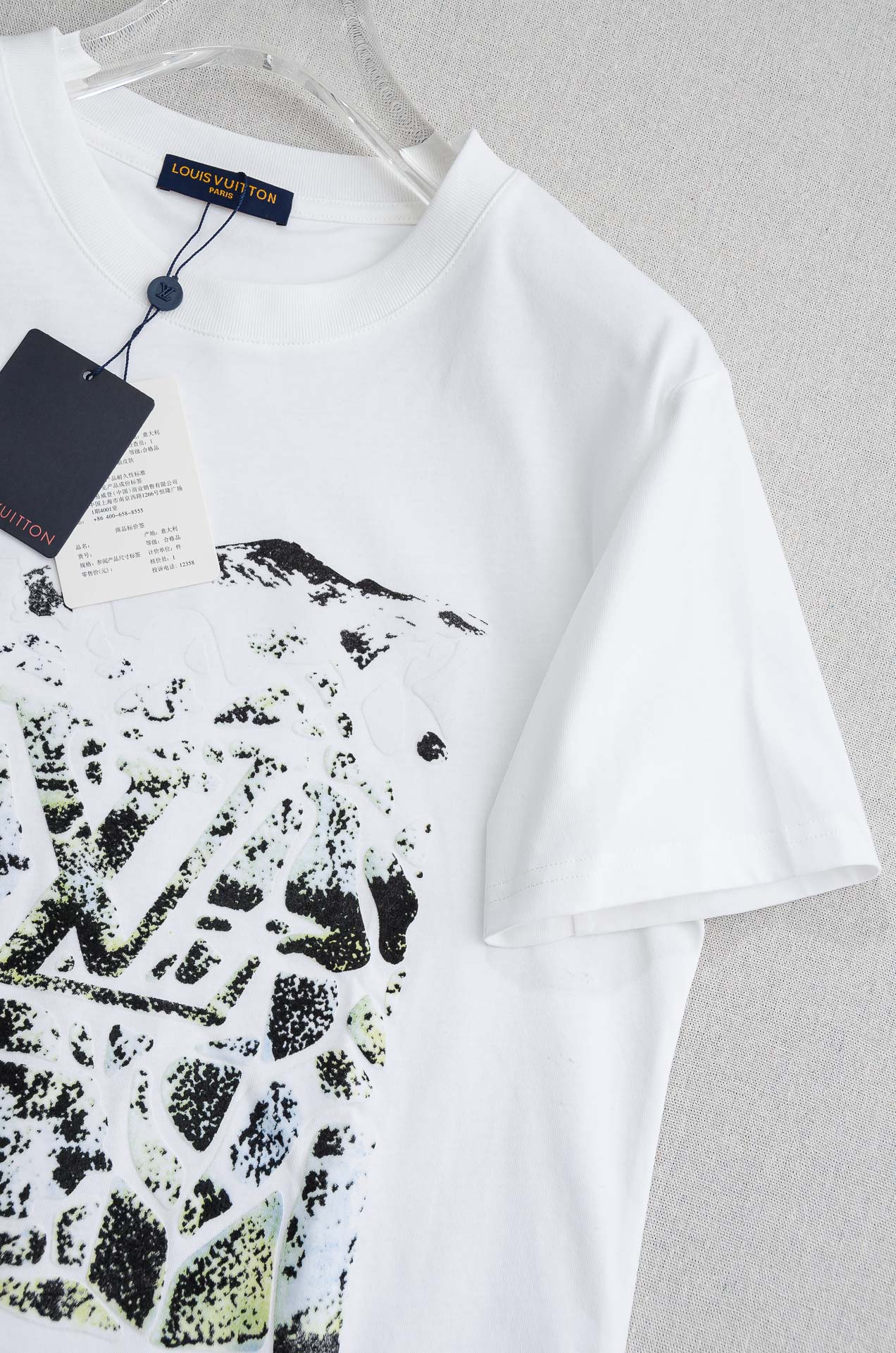 🌾 LV 2026SS最新客供进口长绒棉立体剪裁男士圆领短袖T恤衫#定织定染100%长绒棉，最大程度的给