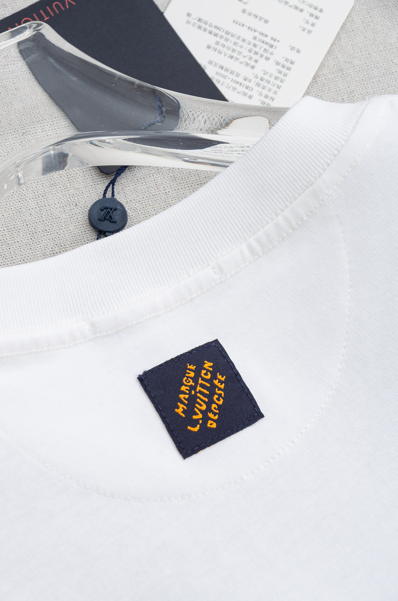 🌾 LV 2026SS最新客供进口长绒棉立体剪裁男士圆领短袖T恤衫#定织定染100%长绒棉，最大程度的给