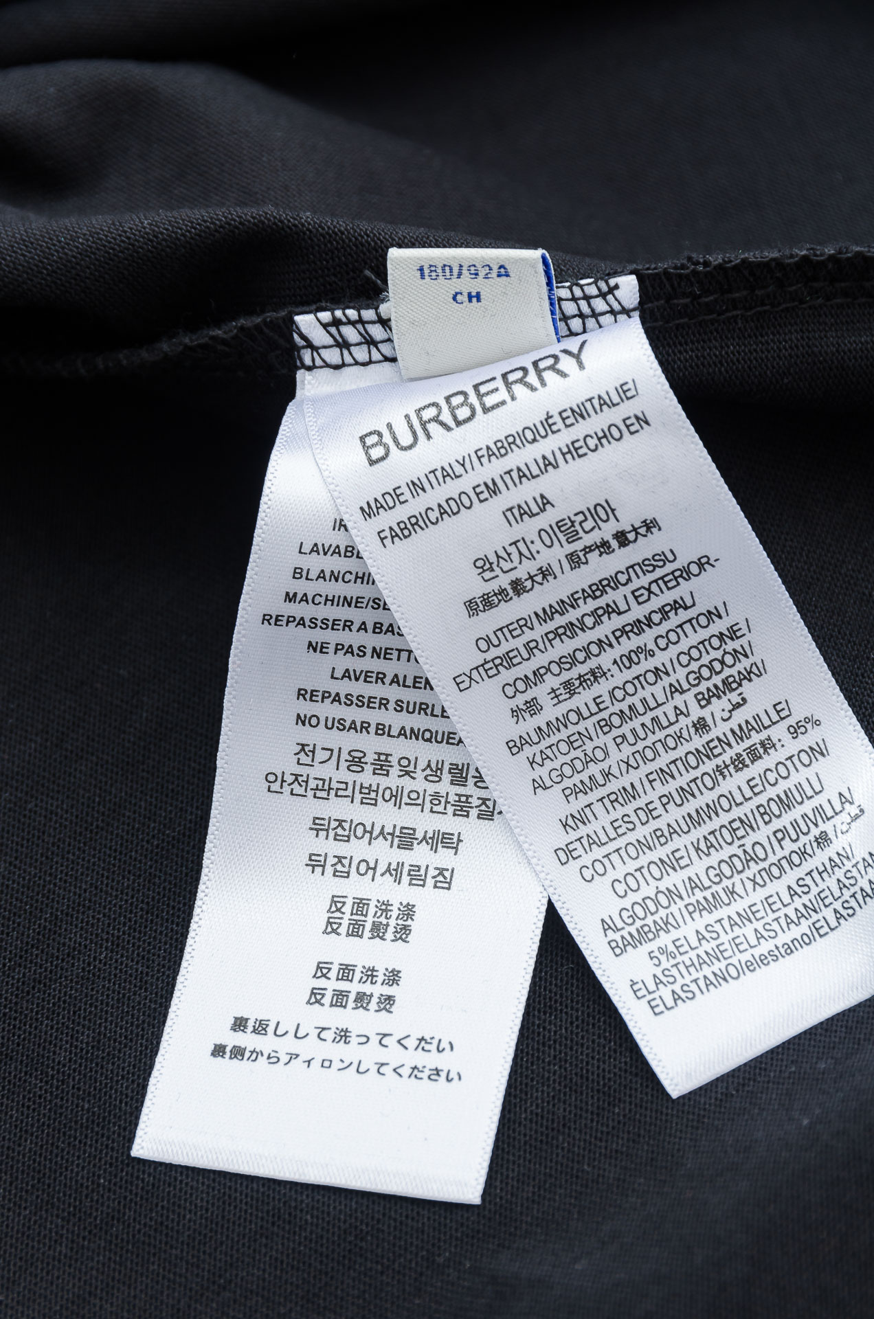 🌾 BURB*ERRY巴宝＊莉2026SS最新客供进口长绒棉立体剪裁男士圆领短袖T恤衫#定织定染100%