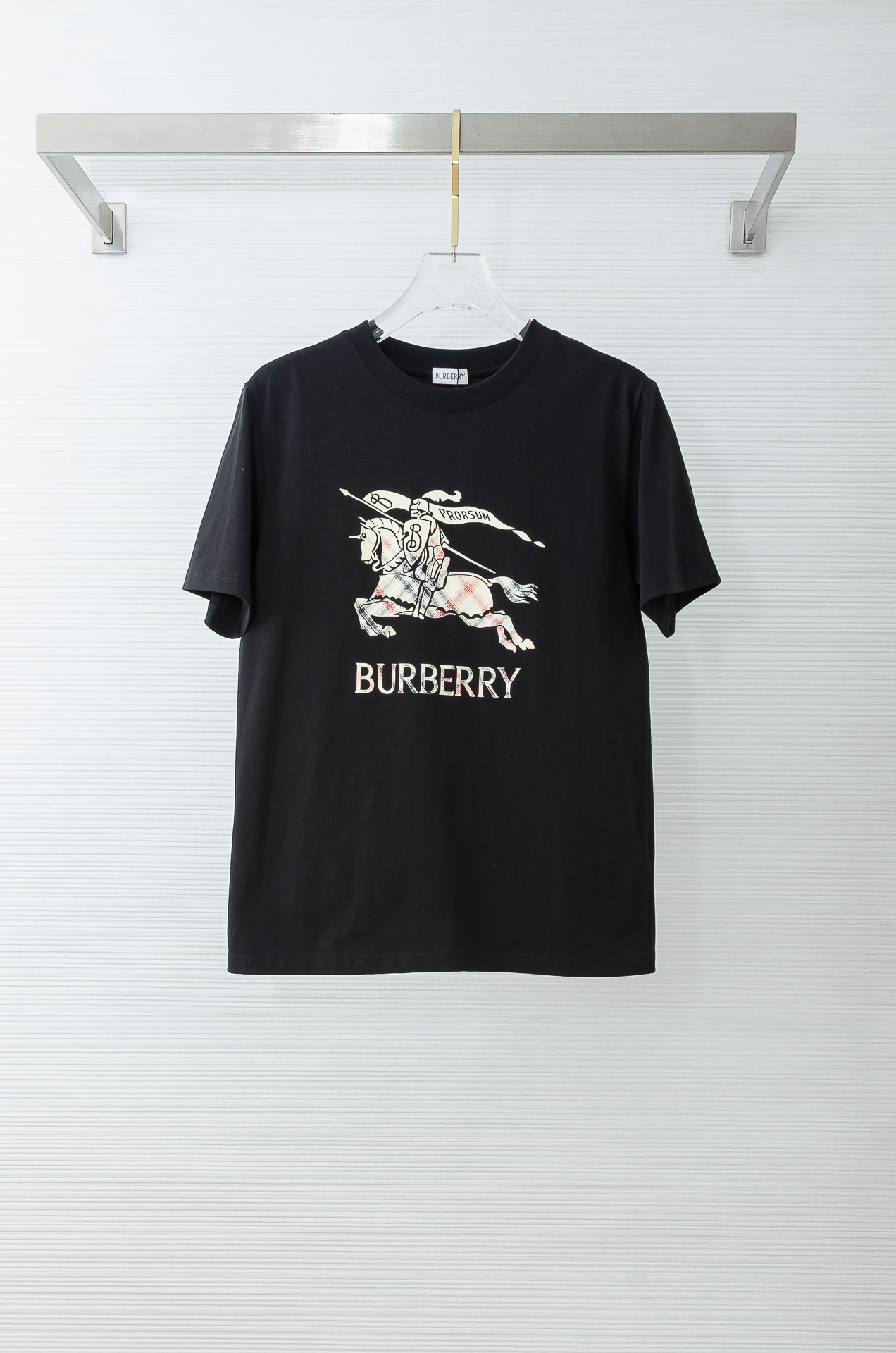 🌾 BURB*ERRY巴宝＊莉2026SS最新客供进口长绒棉立体剪裁男士圆领短袖T恤衫#定织定染100%