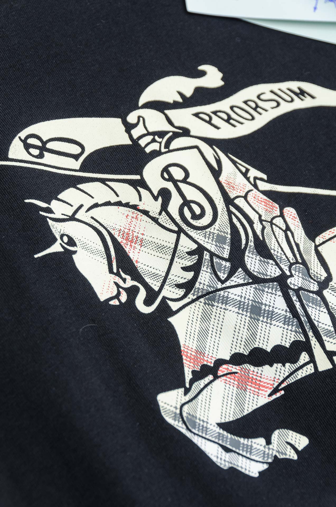 🌾 BURB*ERRY巴宝＊莉2026SS最新客供进口长绒棉立体剪裁男士圆领短袖T恤衫#定织定染100%