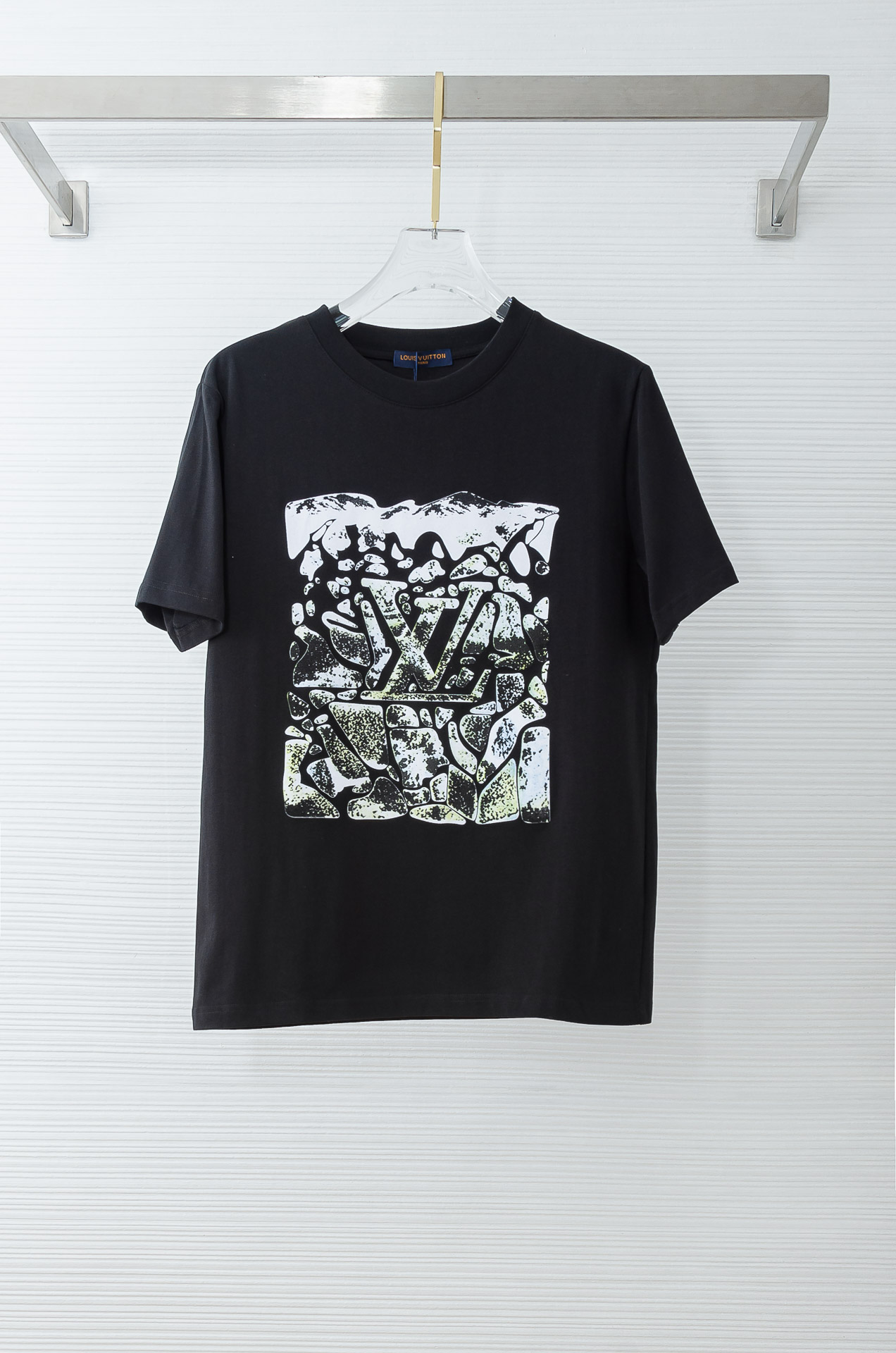 🌾 LV 2026SS最新客供进口长绒棉立体剪裁男士圆领短袖T恤衫#定织定染100%长绒棉，最大程度的给