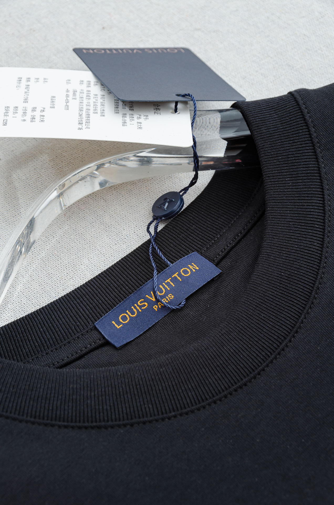 🌾 LV 2026SS最新客供进口长绒棉立体剪裁男士圆领短袖T恤衫#定织定染100%长绒棉，最大程度的给