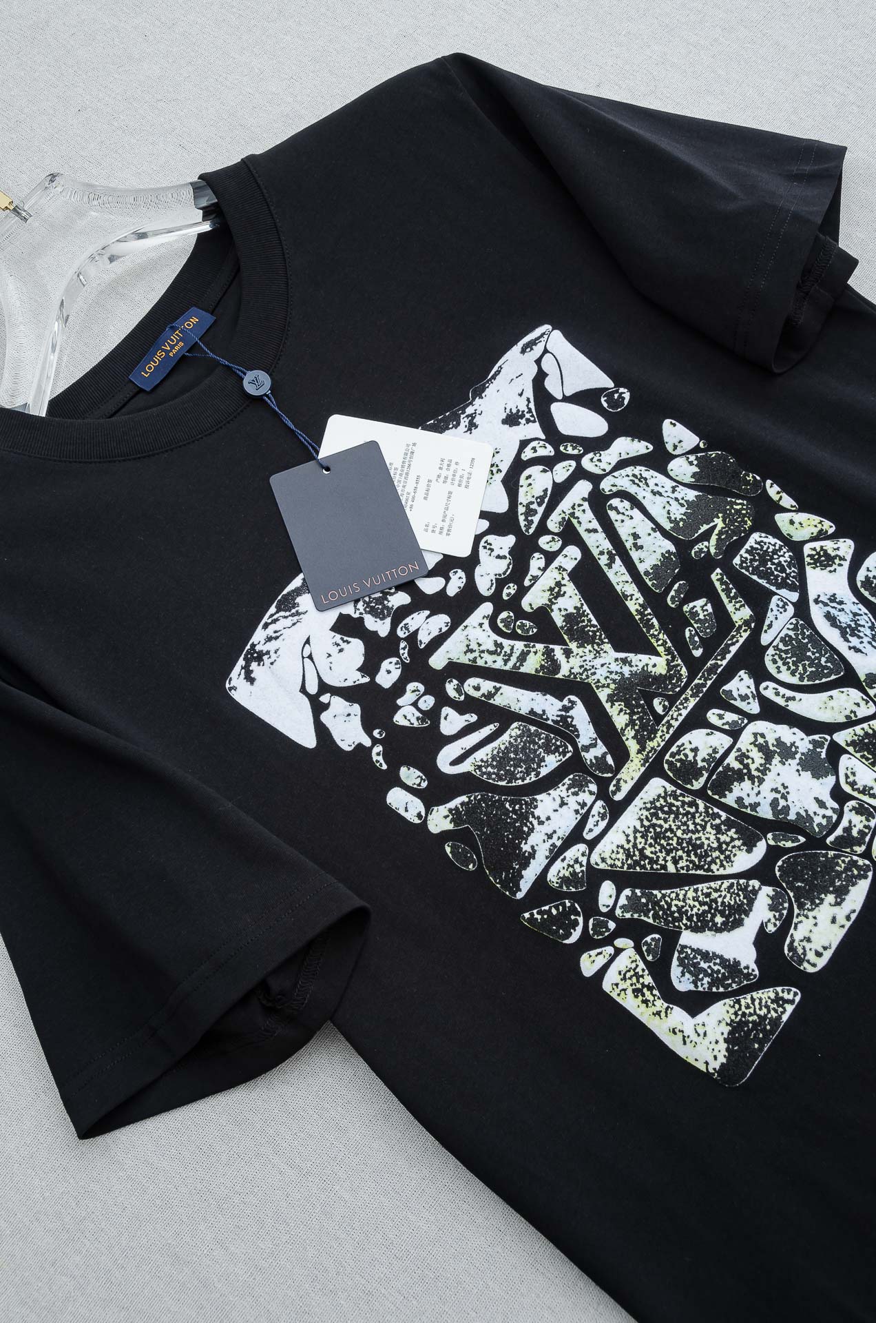 🌾 LV 2026SS最新客供进口长绒棉立体剪裁男士圆领短袖T恤衫#定织定染100%长绒棉，最大程度的给