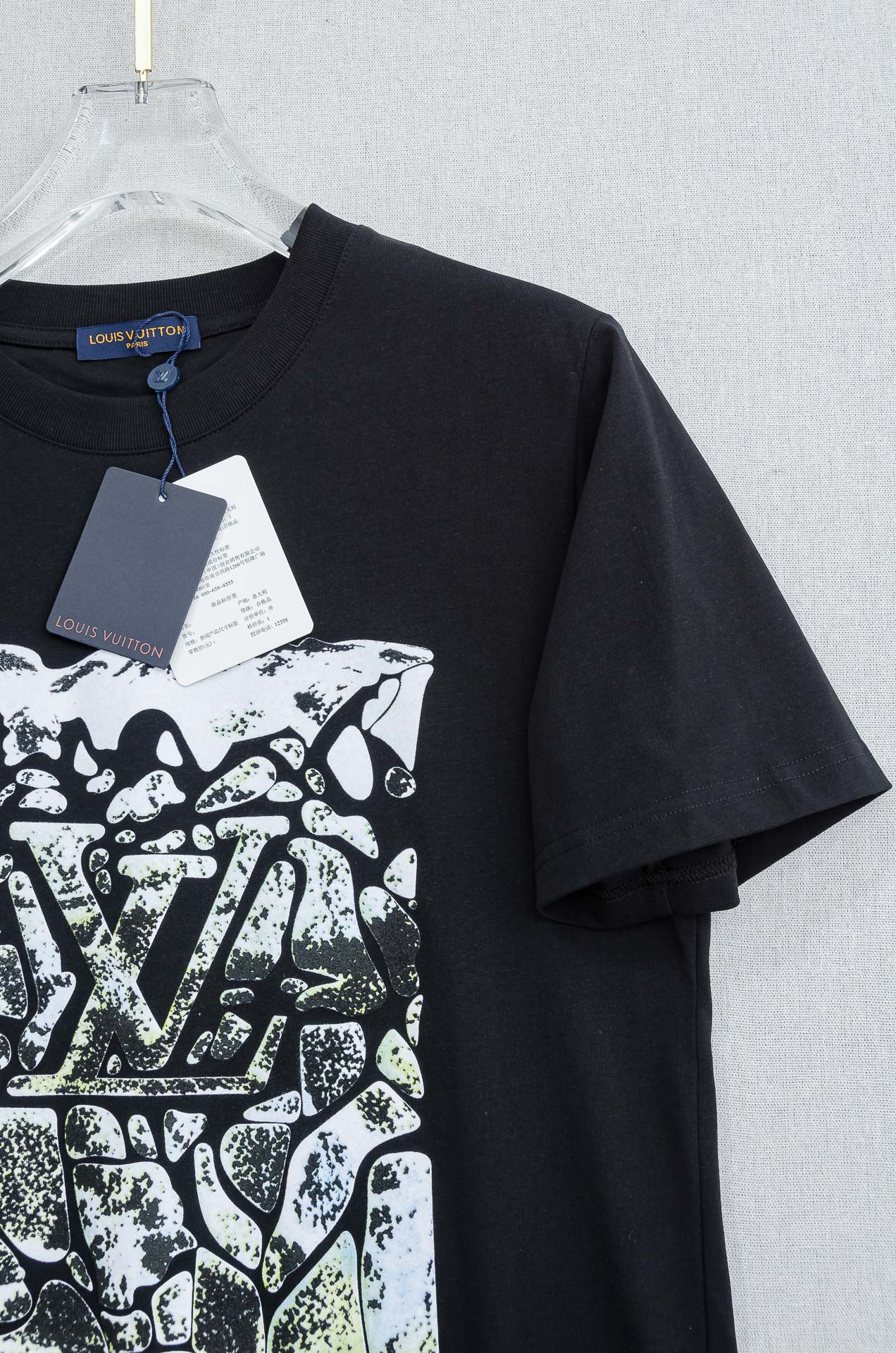 🌾 LV 2026SS最新客供进口长绒棉立体剪裁男士圆领短袖T恤衫#定织定染100%长绒棉，最大程度的给