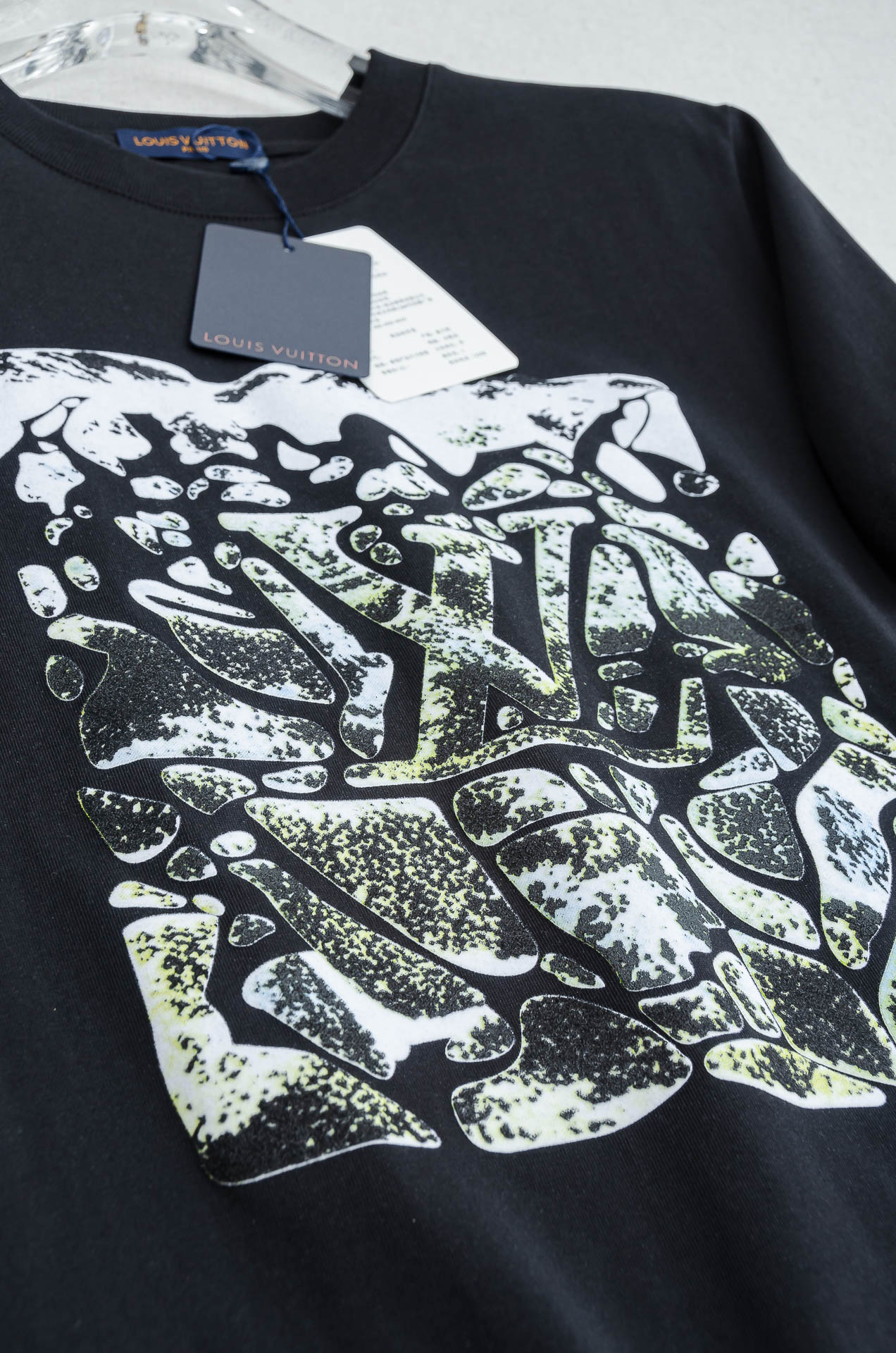 🌾 LV 2026SS最新客供进口长绒棉立体剪裁男士圆领短袖T恤衫#定织定染100%长绒棉，最大程度的给