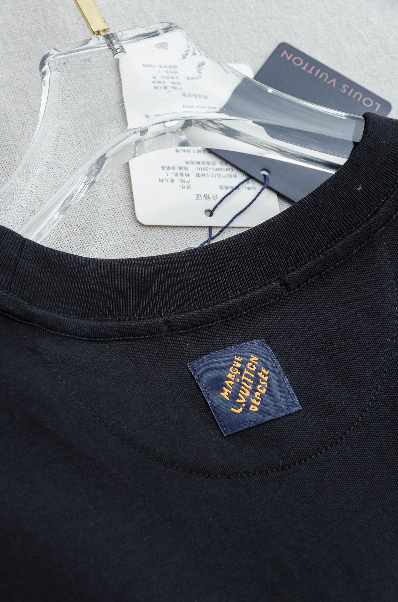 🌾 LV 2026SS最新客供进口长绒棉立体剪裁男士圆领短袖T恤衫#定织定染100%长绒棉，最大程度的给