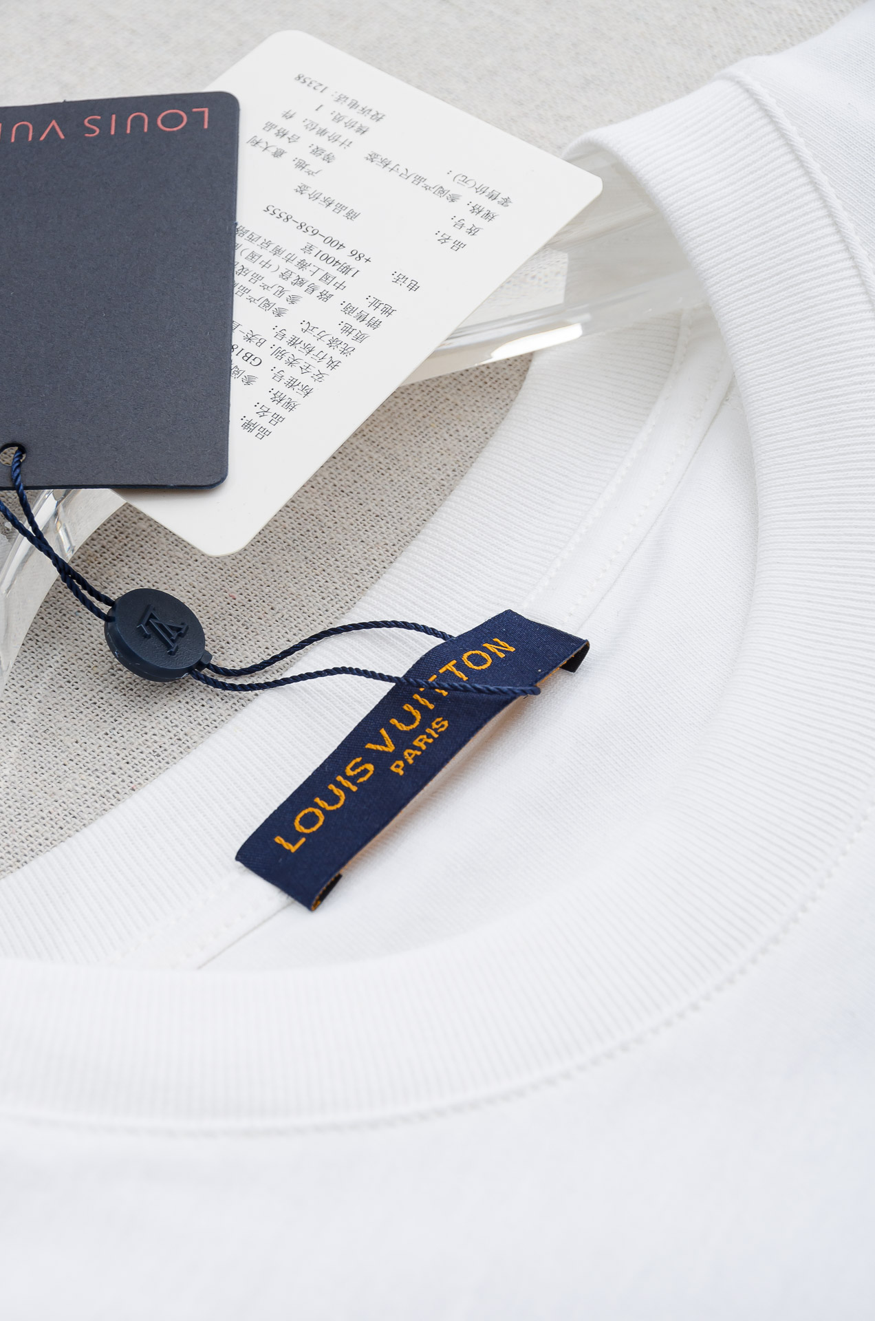 🌾 LV 2026SS最新客供进口长绒棉立体剪裁男士圆领短袖T恤衫#定织定染100%长绒棉，最大程度的给