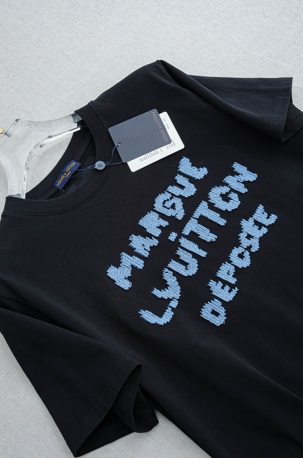 🌾 LV 2026SS最新客供进口长绒棉立体剪裁男士圆领短袖T恤衫#定织定染100%长绒棉，最大程度的给